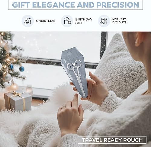 Miniatura 5 de Coco's - Tijeras redondeadas de seguridad para nariz y orejas  Herramienta de aseo de precisión de acero inoxidable para hombres y mujeres, corte de