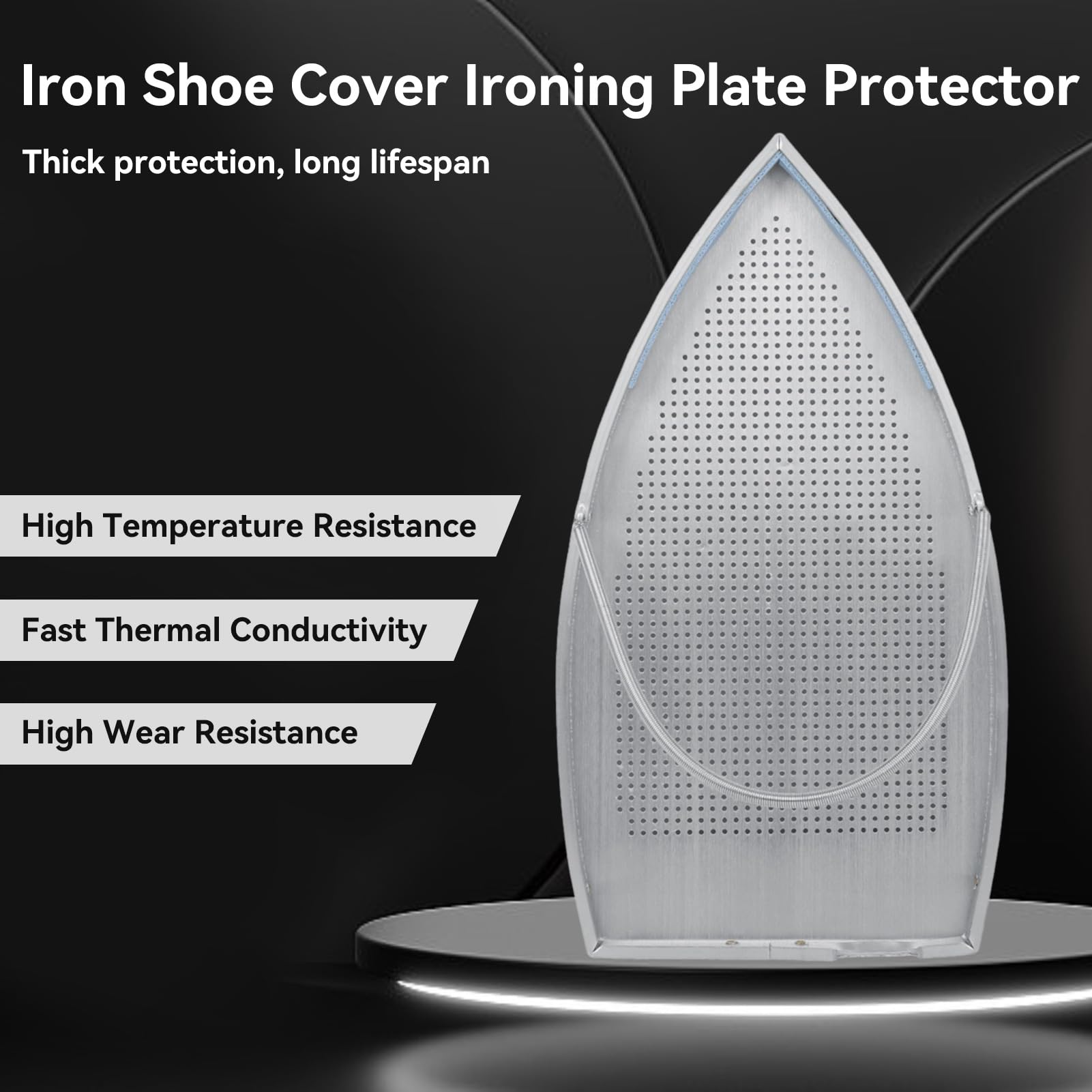 Gsycle 2pcs Iron Shoe,Iron Protective Cover Iron Plate Cover Iron Shoe Cover Ironing Plate Protector Ironing Accessories for Home