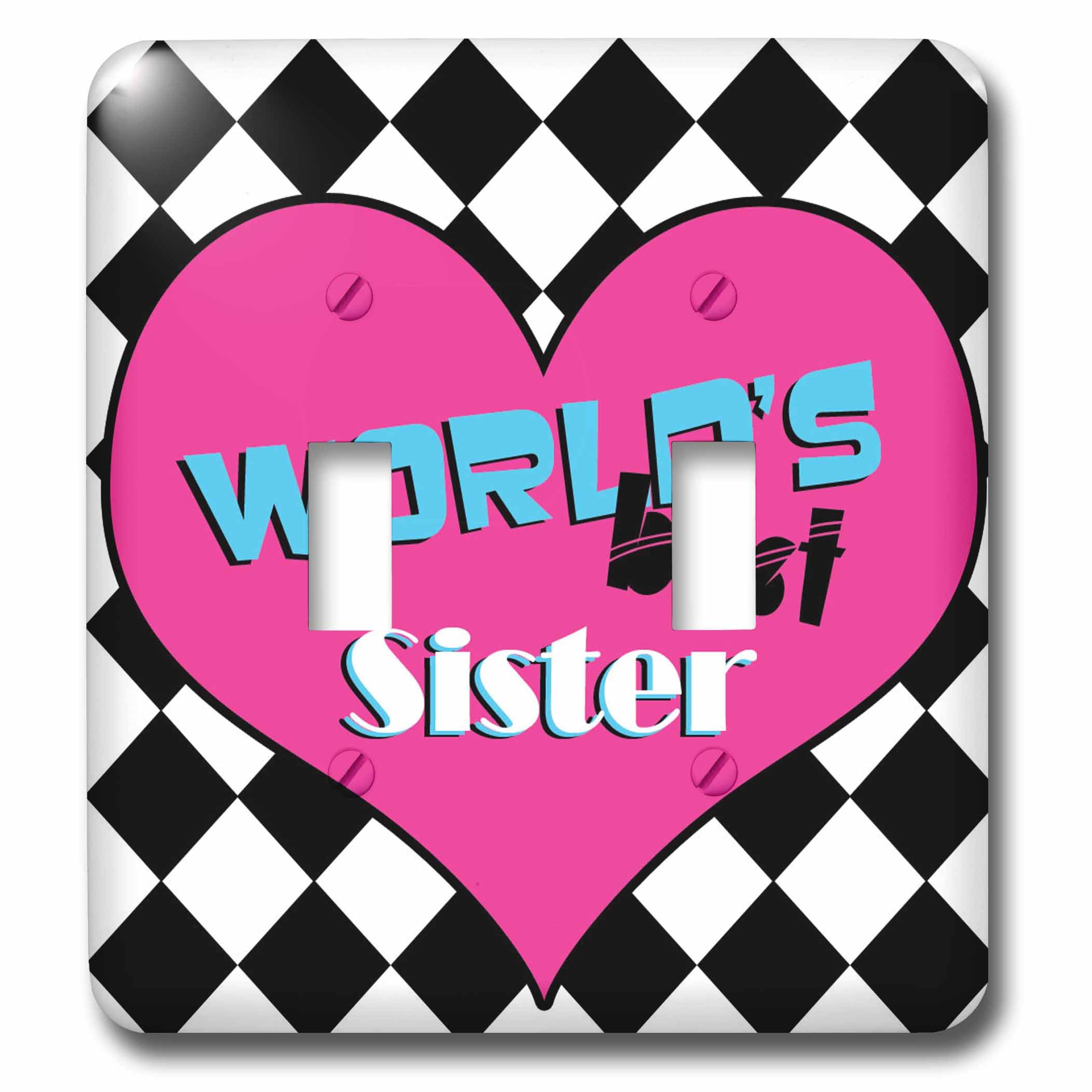 Worlds Best Sister double interrupteur à bascule pour témoigner votre amour fraternel