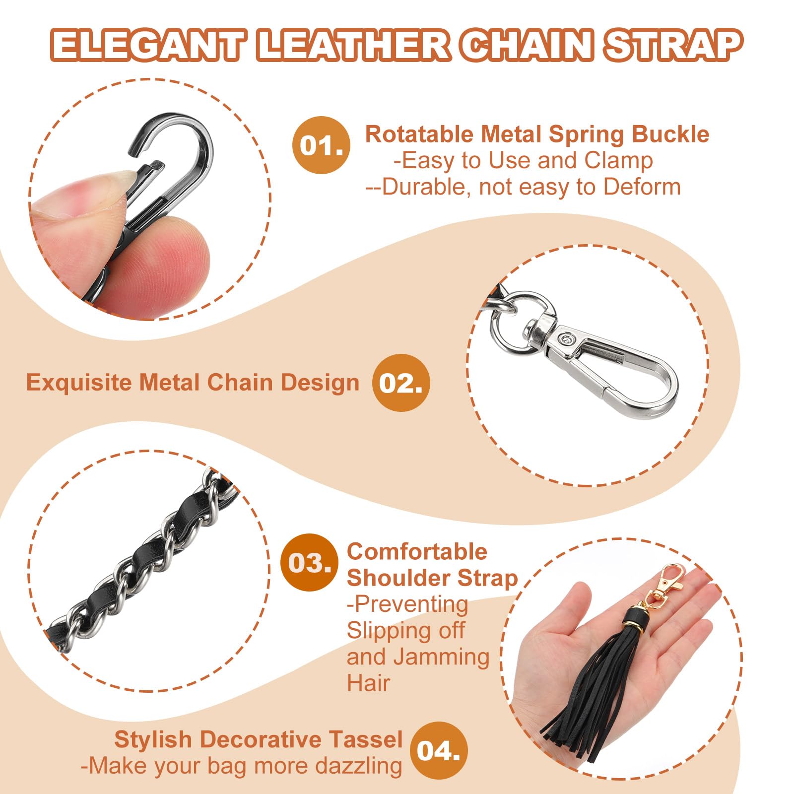 PATIKIL Purse Chain Strap - Image 3