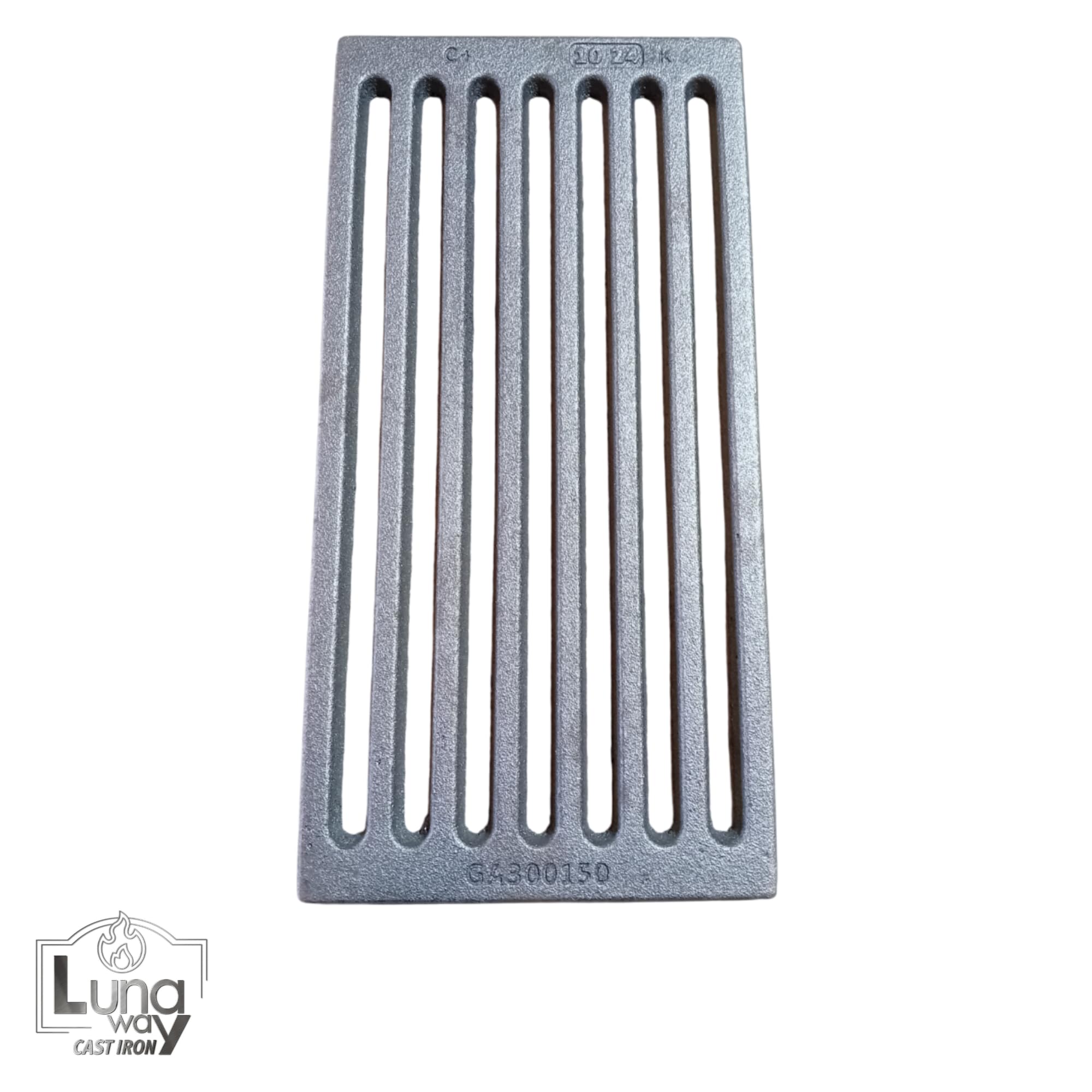 30 x 15 x 1 cm - Griglia per cenere in ghisa | Ottimizza il tiraggio camino | Resistente alte temperature | Facile pulizia, Qualità 100% ghisa by LUNA WAY CAST IRON