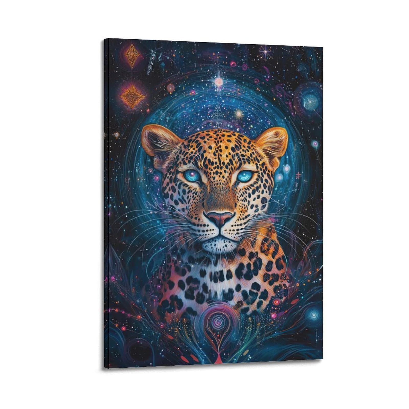 ZSZWHJ Animal Poster Leopards in The Universe Poster Decorative Painting Canvas Wall Posters And Art Picture Print Modern Family Bedroom Decor Posters 20x30inch(50x75cm)