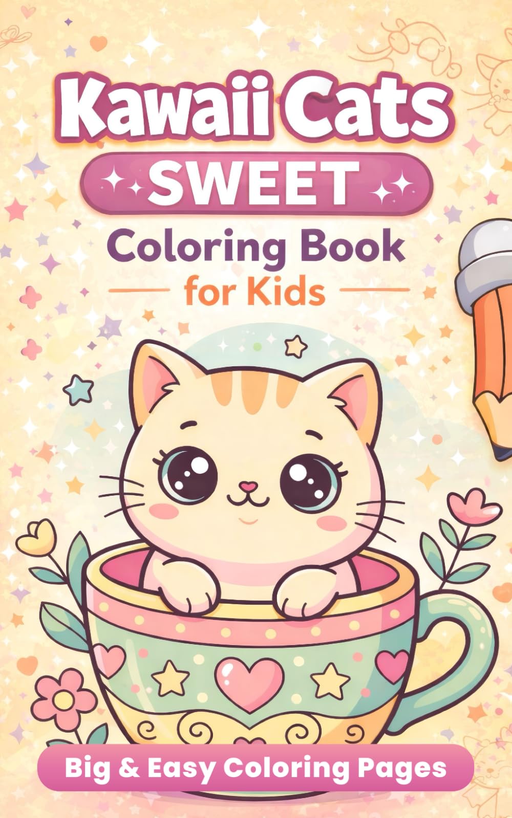 Kaawaii Cats Sweet: A Cute Coloring Book for Kids