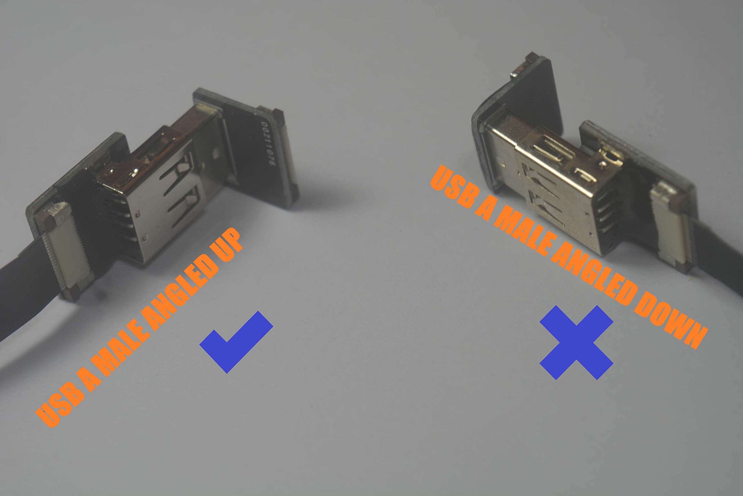 Micro Usb To Female Usb Short Slim Flat Micro USB FPV Flat Slim Thin Ribbon FPC Cable Micro USB 90 Degree Angle To Micro Usb 90 Up For Sync And Charging 10cm-211764