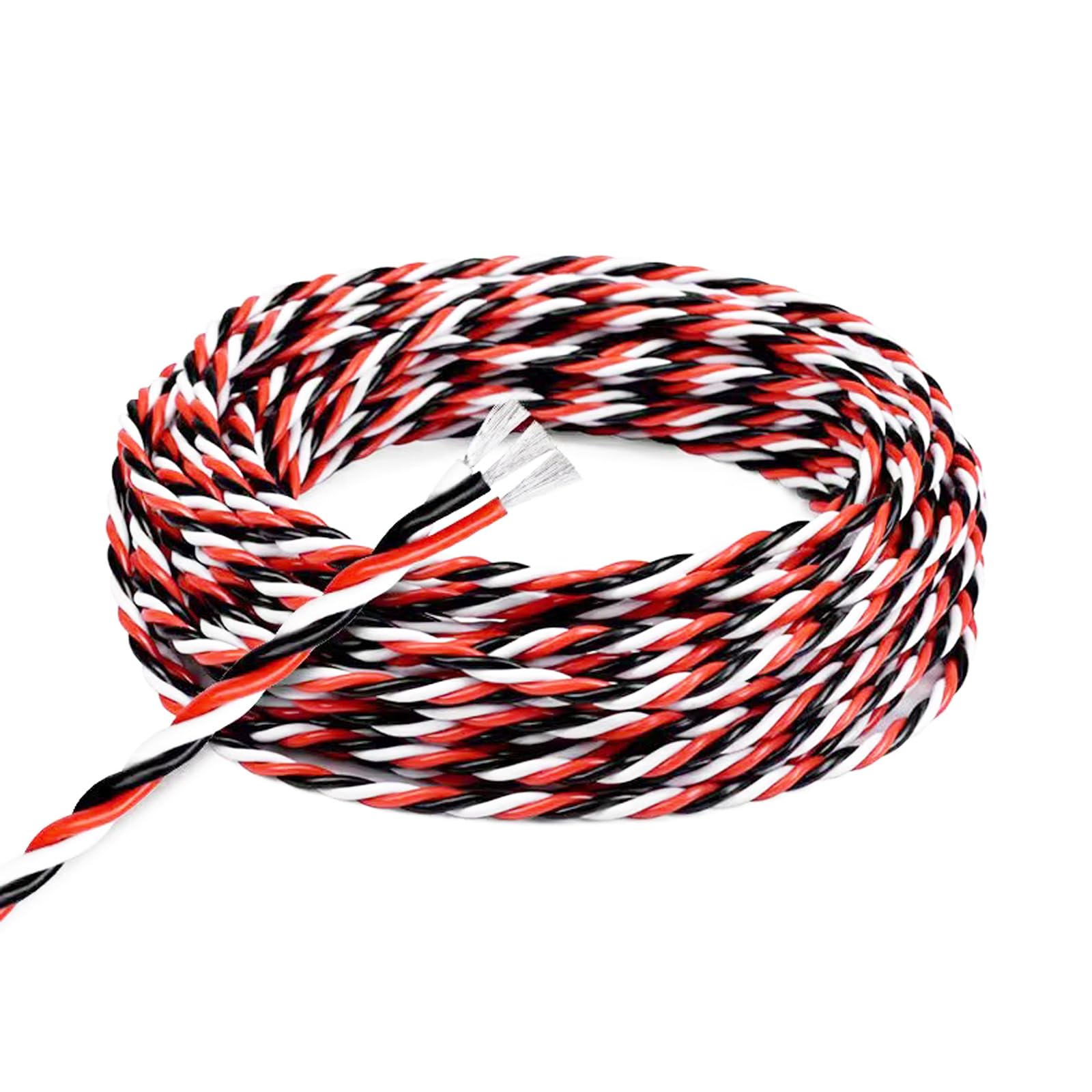 rflaueo 26awg Servo Extension Cable Wire 32 feet 30 Cores Lead 3-pin Line for Futaba JR RC Servo Hobby Model Drones Boats Planes DIY Accessories(E251-