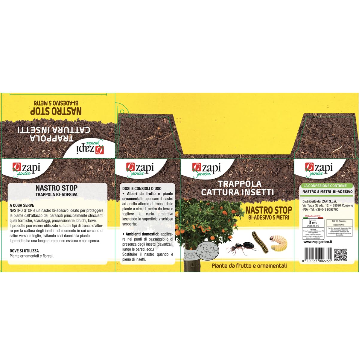NASTRO ADESIVO TRAPPOLA INSETTI STOCKER 5MT SENZA VELENO NON - Foto 6