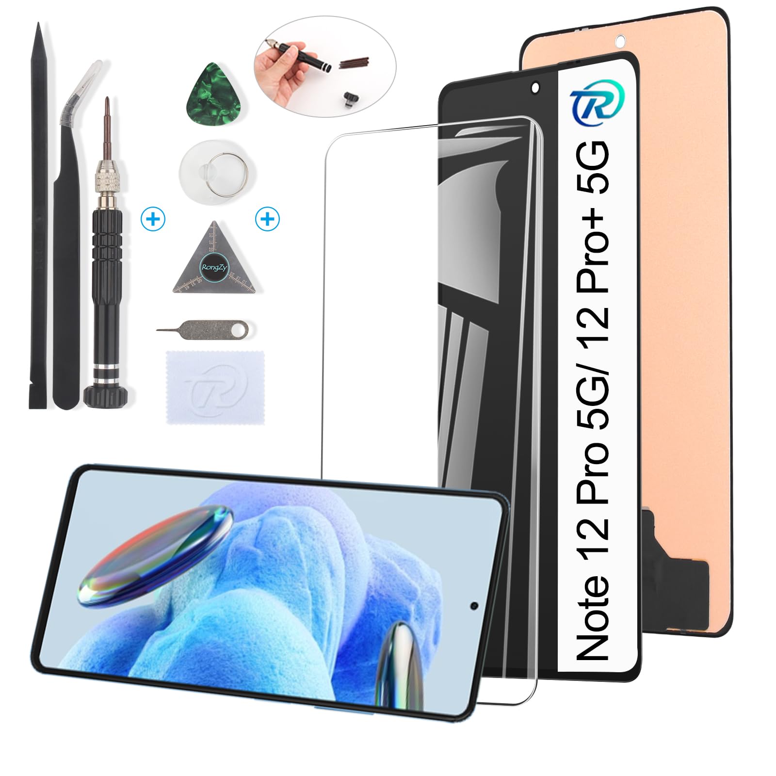 RongZy pour 6.5 Xiaomi Redmi 10 2021 4G 21061119AG Écran LCD Vitre Tactile Digitizer Capteur