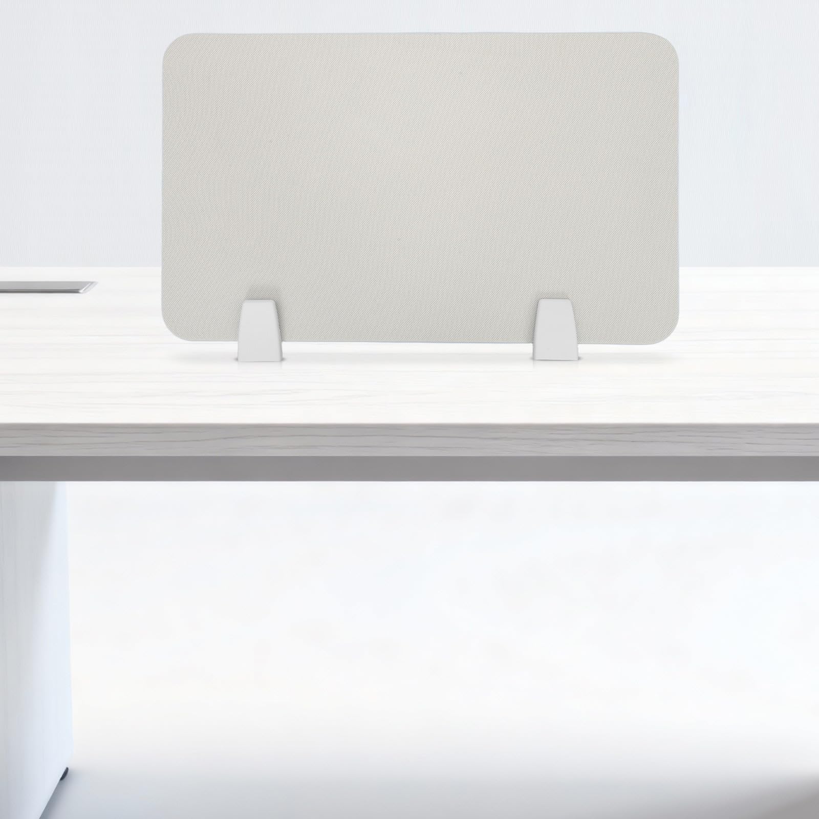 Abaodam Schreibtischabtrennung fürs Büro 50x30cm Freistehend Beige