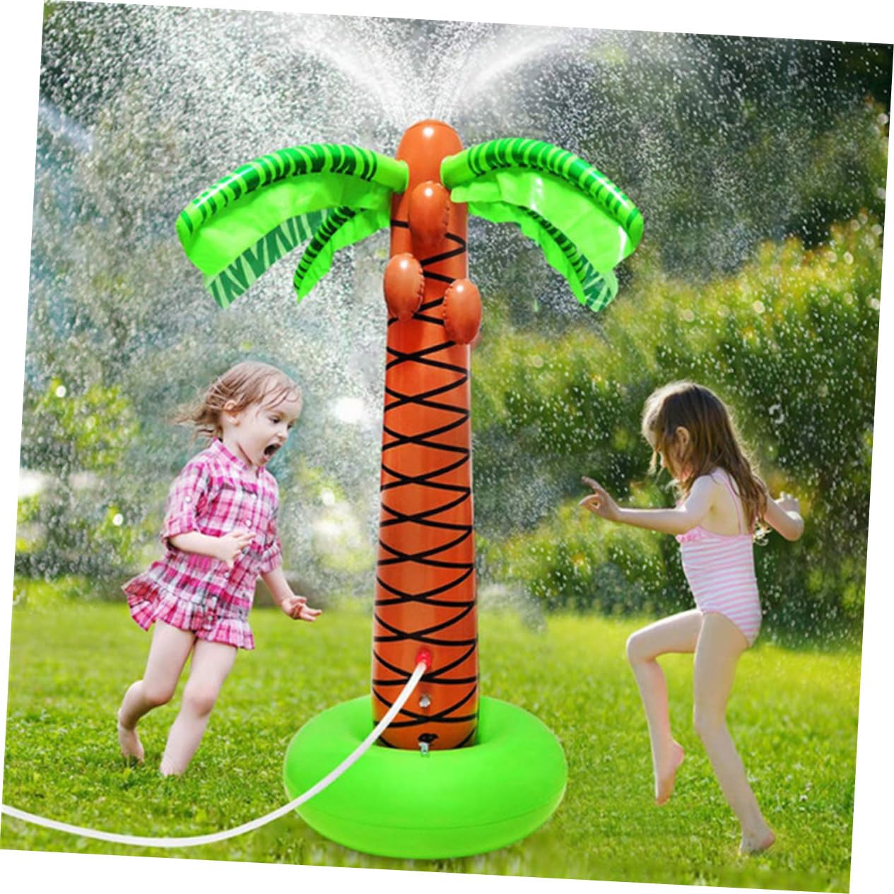 ORFOFE Jouet D'arrosage Extérieur Couleur Aléatoire Léger et Portable en PVC de Cocotier pour Jeux d'eau en Plein Air sur Pelouse, pour Garçon et Filles et Activités Estivales