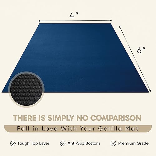 Miniatura 7 de Esterilla de ejercicios extra grande, premium, 8pies x 4 pies x 14 pulgada, ultra duradera, esterillas de ejercicio para el hogar o gimnasio, para