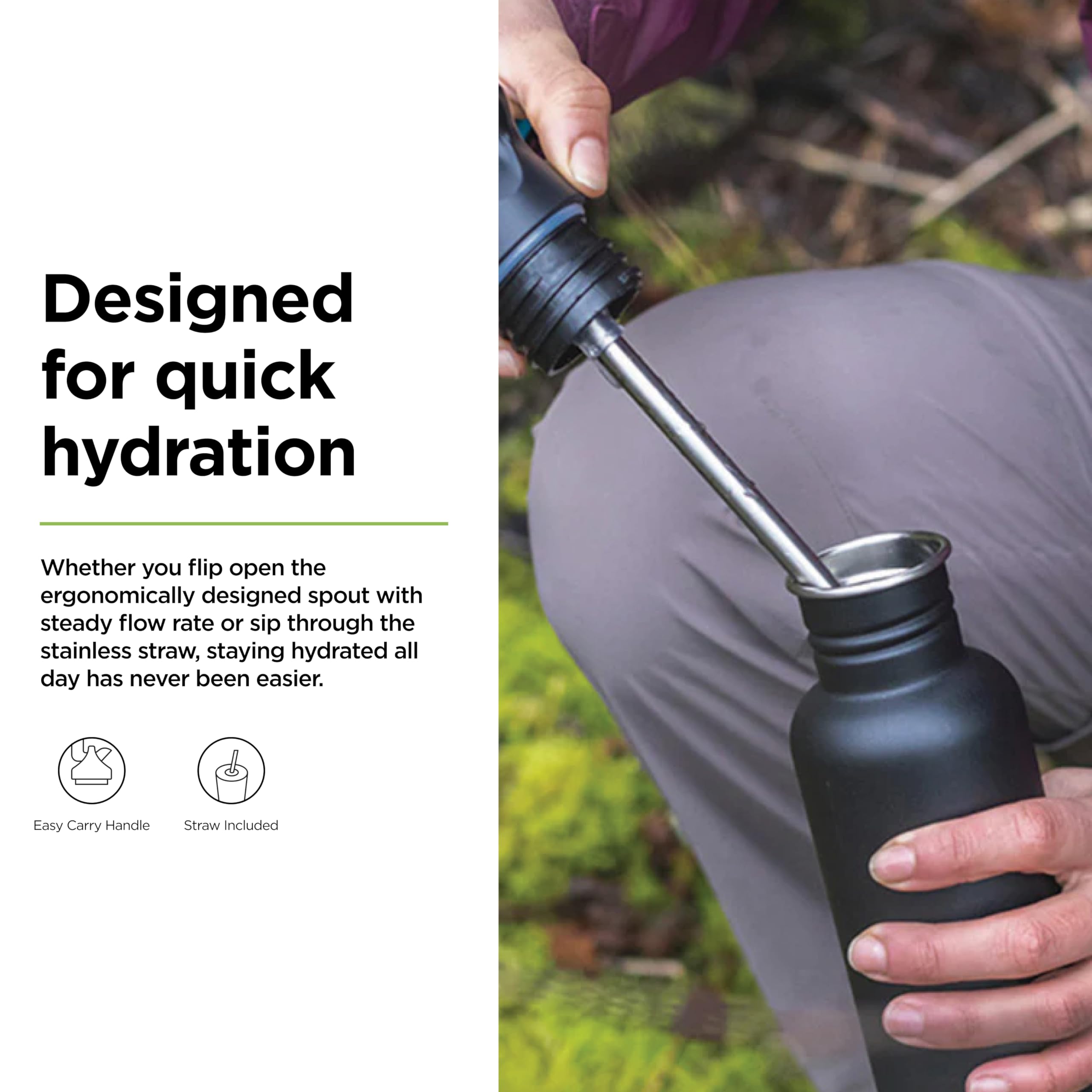 Amazon.com: Klean Kanteen Classic Flip Seal Sport Cap with