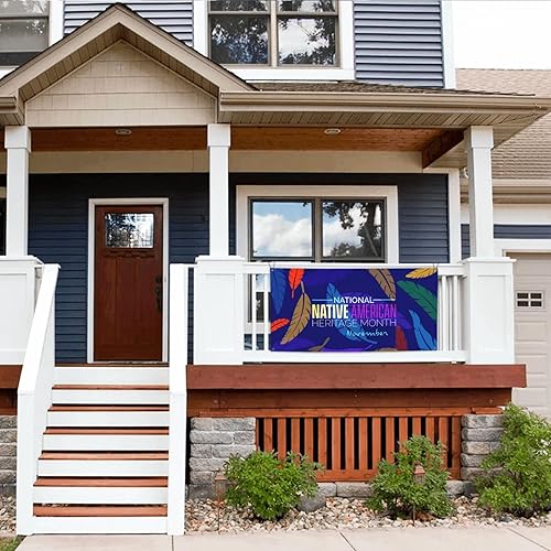 Miniatura 106 de Telones de fondo del mes de la herencia de los nativos americanos para fiestas de vacaciones, fondo de fotografía para interiores y exteriores, Negro