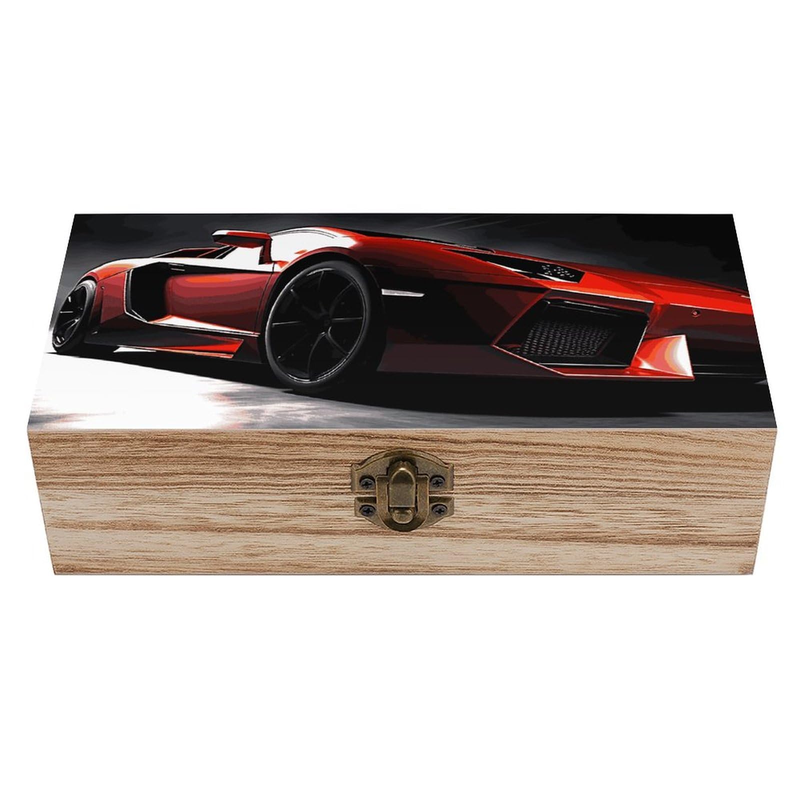 Boîte en bois Speed Sport idée cadeau originale pour passionné d'automobile