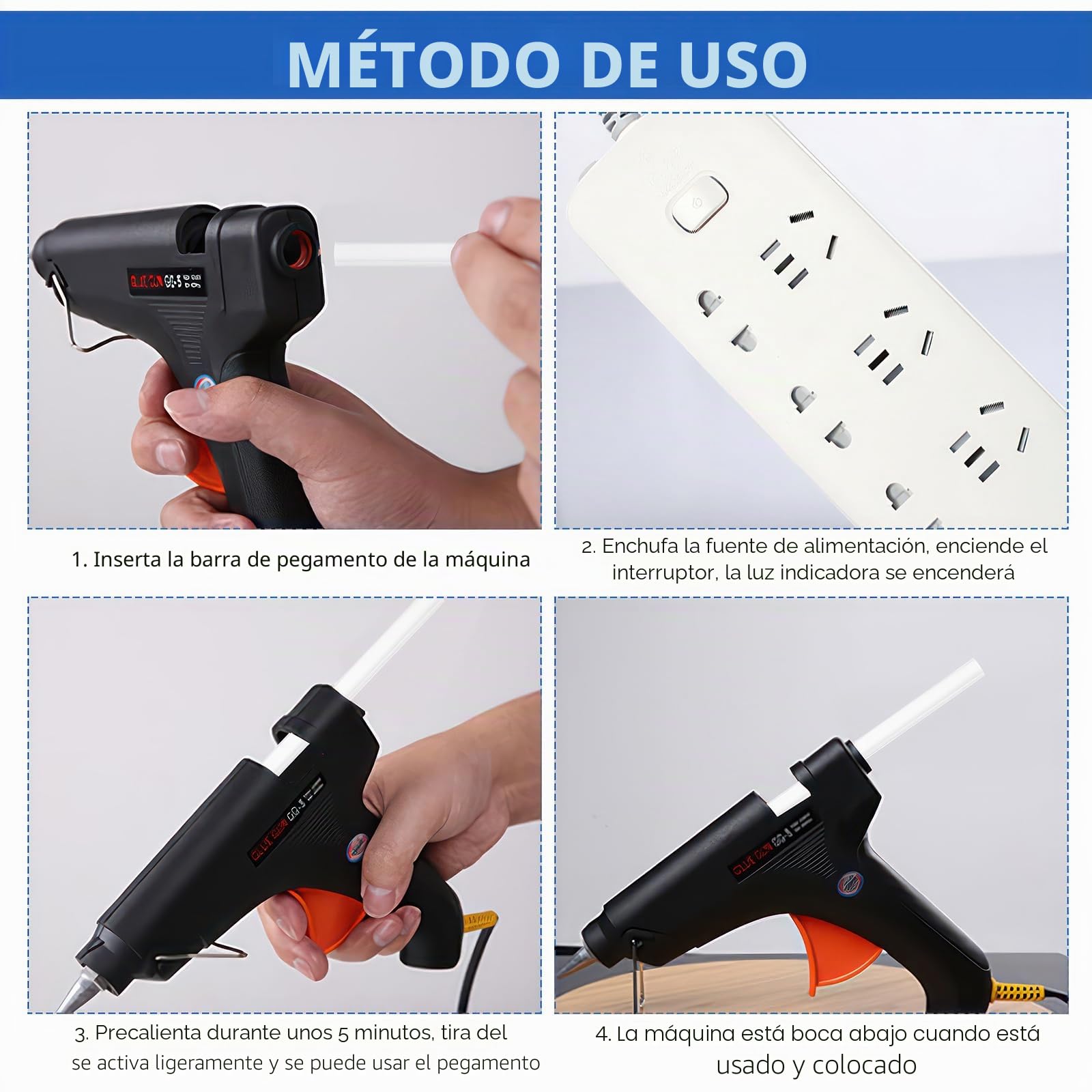 160 Piezas Barras de Pegamento Caliente, 7 mm x 120 mm Barras de Pegamento,Barras Silicona Transparente Universales para Pistola de Pegamento Caliente, Bricolaje, Artesanías