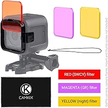 CamKix Diving Lens Filter Kit Compatible with GoPro Hero 5 and Hero 4 Session Camera - Enhances Colors for Various Underwater Video and Photography Conditions - Vivid Colors Improved Contrast CamKix Diving Lens Filter Kit Compatible with GoPro Hero 5 and Hero 4 Session Camera - Enhances Colors for Various Underwater Video and Photography Conditions - Vivid Colors Improved Contrast