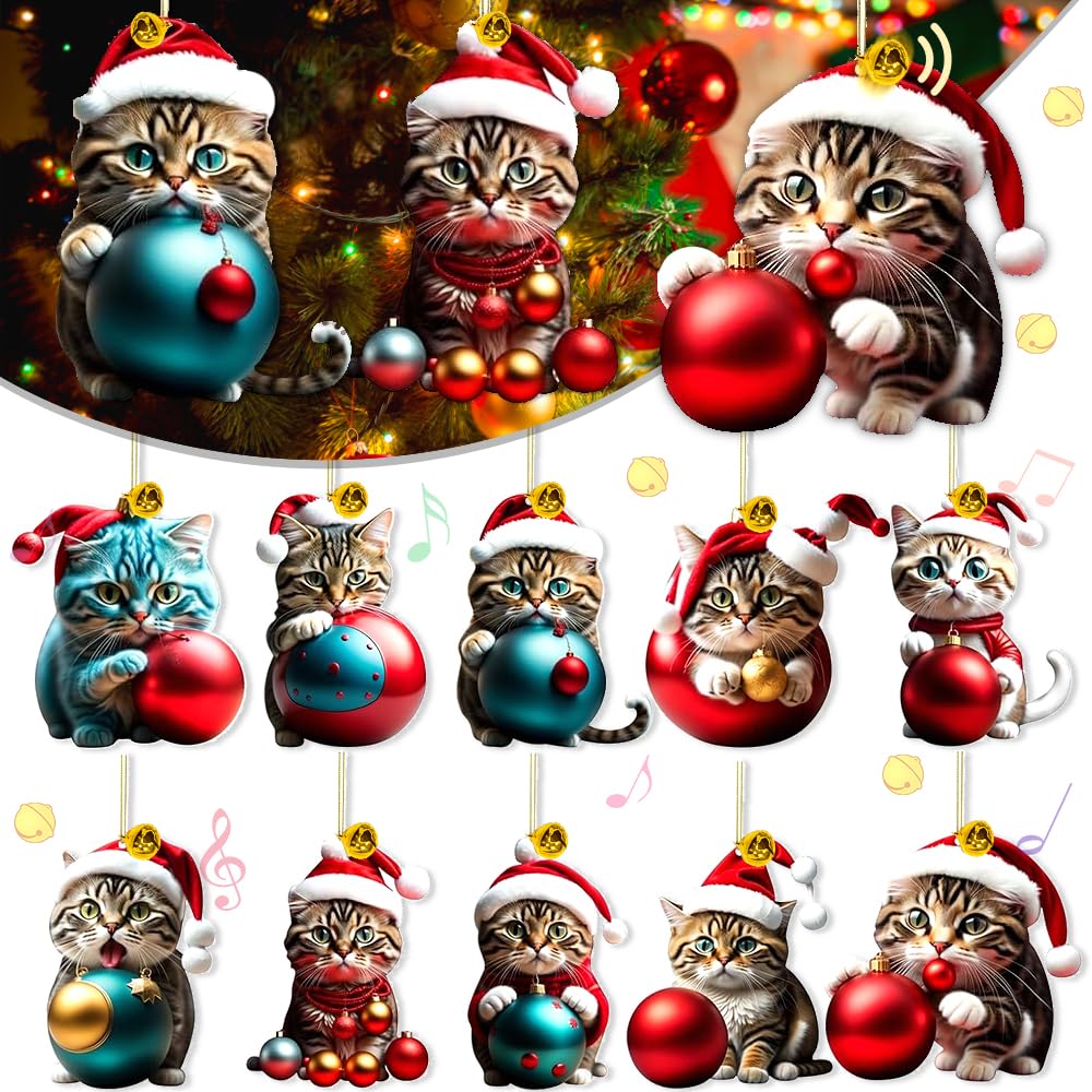 Schwarze Katze Weihnachtsgirlande Meowy Weihnachtsbanner Mit Katzen -  Lustige Weihnachtsdekoration Mit Schwarzen Katzen Lustiges Weihnachtsbanner  Katzen, image size:1000x1000