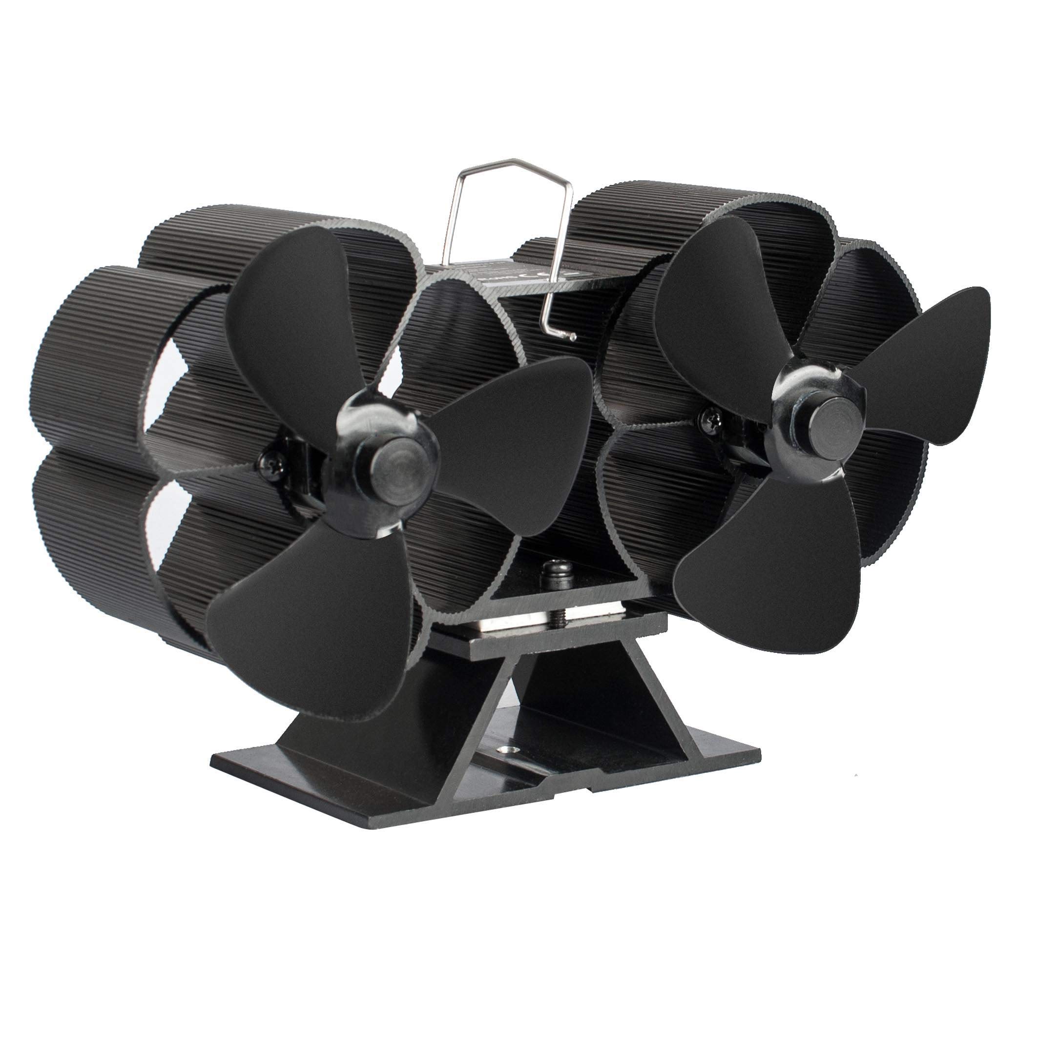 Ventilatore per Stufa a Legna, Ventilatore per Camino Silenzioso con 6 Lame, Ventilatore per Protezione Ambientale Non Elettrico a Riscaldamento, per caminetto a Legna, distribuzio