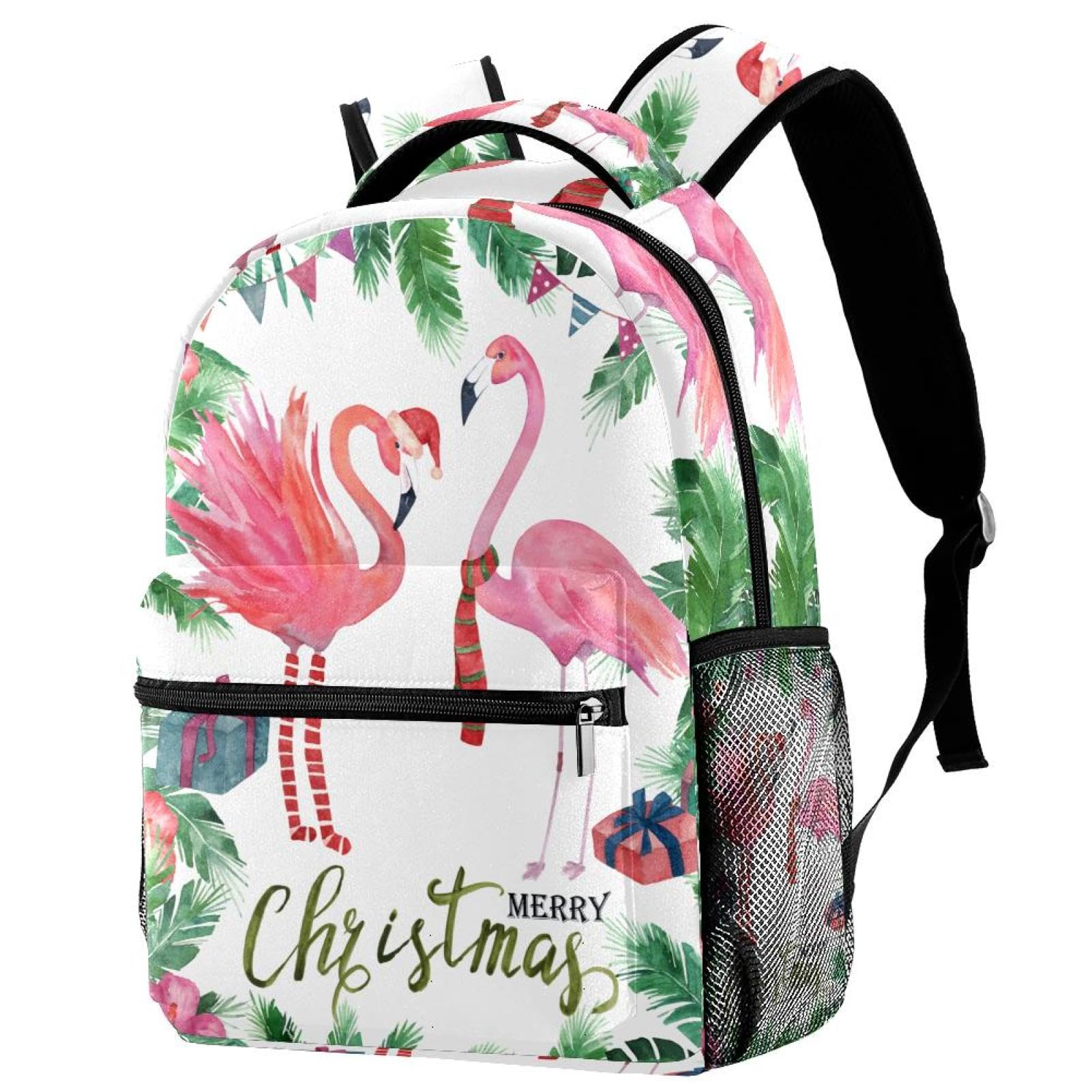 Zaino scolastico per uomini e donne, borsa da viaggio per computer portatile Merry Christmas, zaino leggero per università, zaino casual per libri