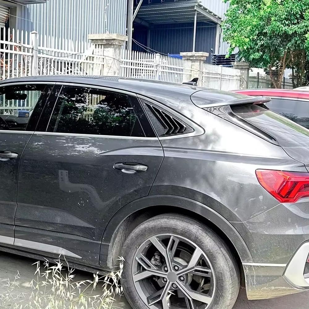 Rivestimenti Esterni Feritoia Finestrino Per Q3 Sportback 2019‑2024 | Aspetto Dinamico, Impermeabile, Migliora La Privacy(Carbon Fiber)