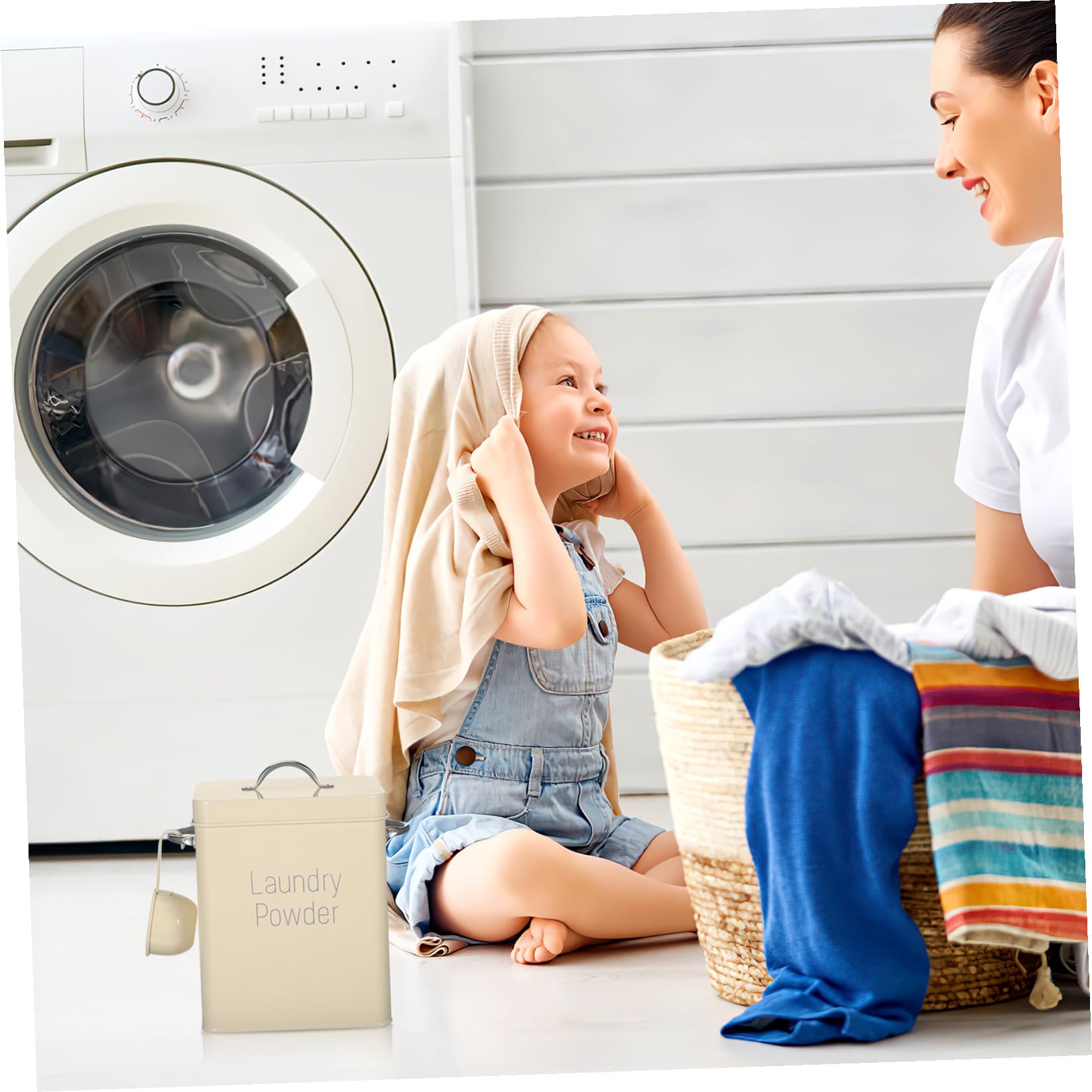 ULTECHNOVO 1 Juego De Lata De Almacenamiento De Metal A Prueba De Humedad Recipiente Para Ropa Contenedor De Alimentos Lata De Almacenamiento Para Ropa Contenedor De De
