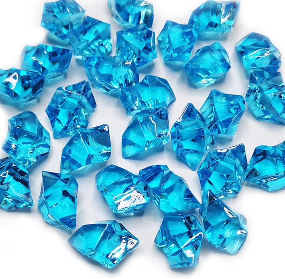 Promote Trader Pack of 100 Gram Acrylic Diamonds Faux Crystals for Home Decor Vase Fillers Art and Craft Supplies (Blue)-image-28