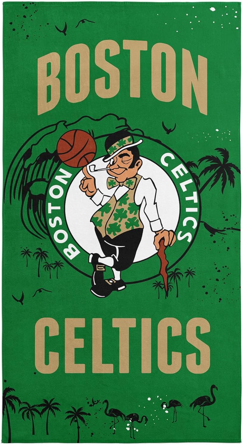 NORTHWEST NBA Boston Celtics Beach Towel, 30" x 60", Tide