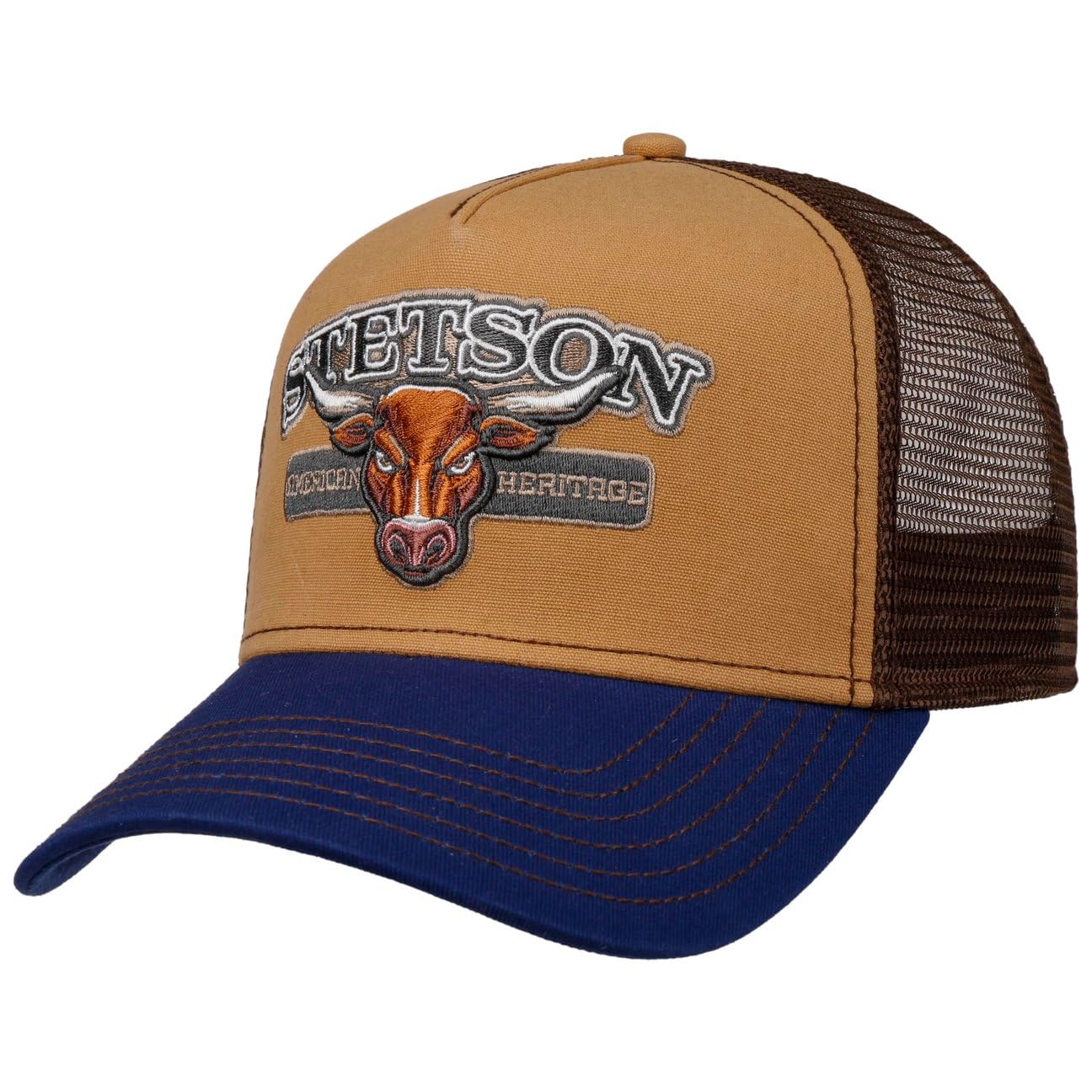 Stetson New Pure Life Trucker Cap Casual Baseballcap Mehrfarbig Mesh Herren Frühling bis Winter