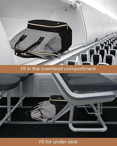 Miniatura 10 de LOVEVOOK Mochila para computadora portátil para mujer, mochilas de negocios de moda, bolsas de viaje, mochila de trabajo para médico, enfermera,