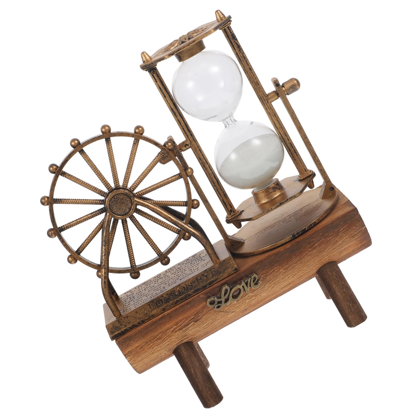 PRETYZOOM 4 Stück Riesenrad-Sanduhr-pendel Sanduhren Sandsand Zappeln Sandspielzeug Sand- Und Wasserspiegel Sanduhr Sanduhr Handgefertigte Tischdeko Sandkasten Magnetische Sanduhr Plastik