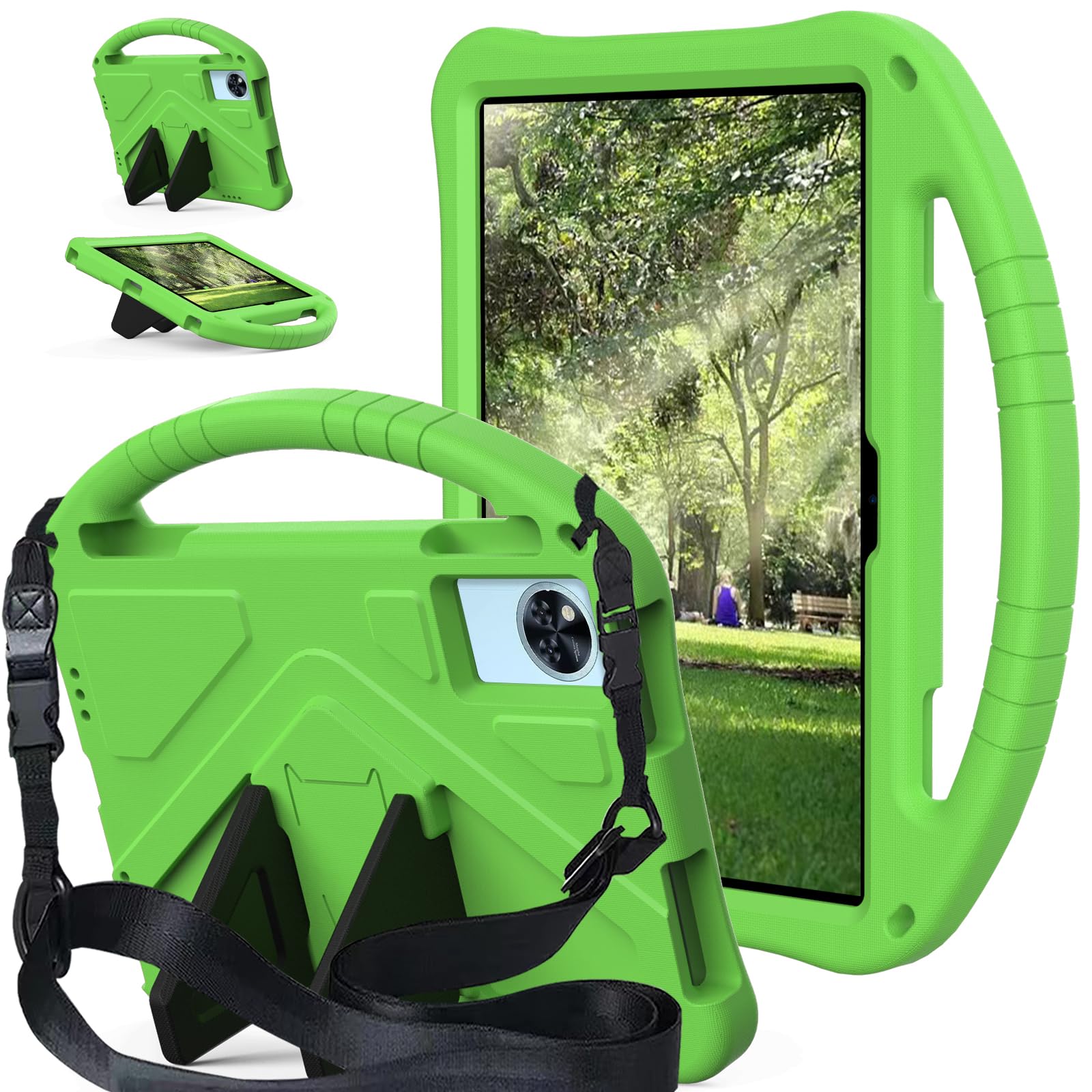 Coque DOOGEE U11抗震防摔保护套，11寸绿安全EVA带背带解决平板碎屏痛点 - 6