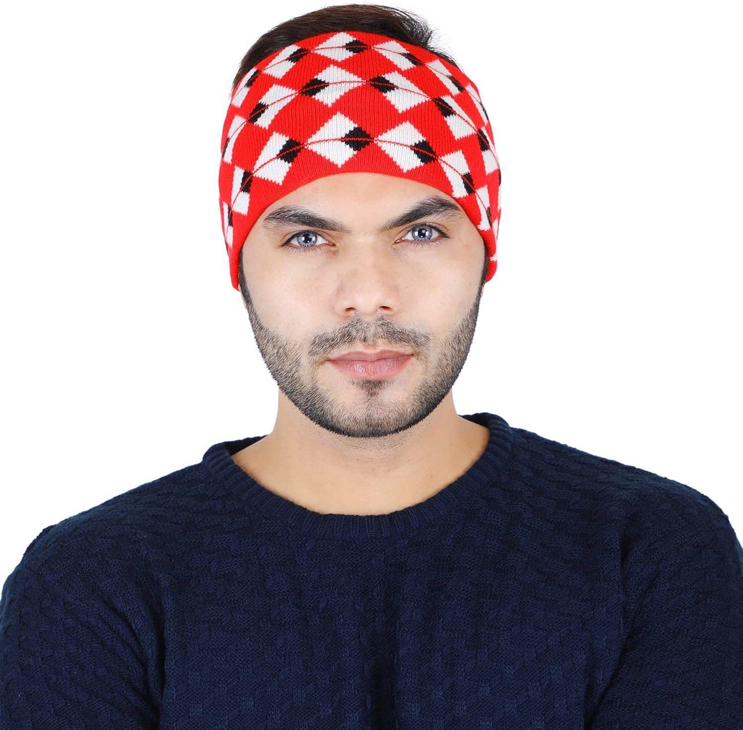 Unisex Warm Woolen Headband Earwarmer | Soft Stretchable Knitted Winter Ear Cover for Men & Women | Stylish Chunky Yarn Hairband for Cold Weather and Outdoor Sports – Free Size-image-24