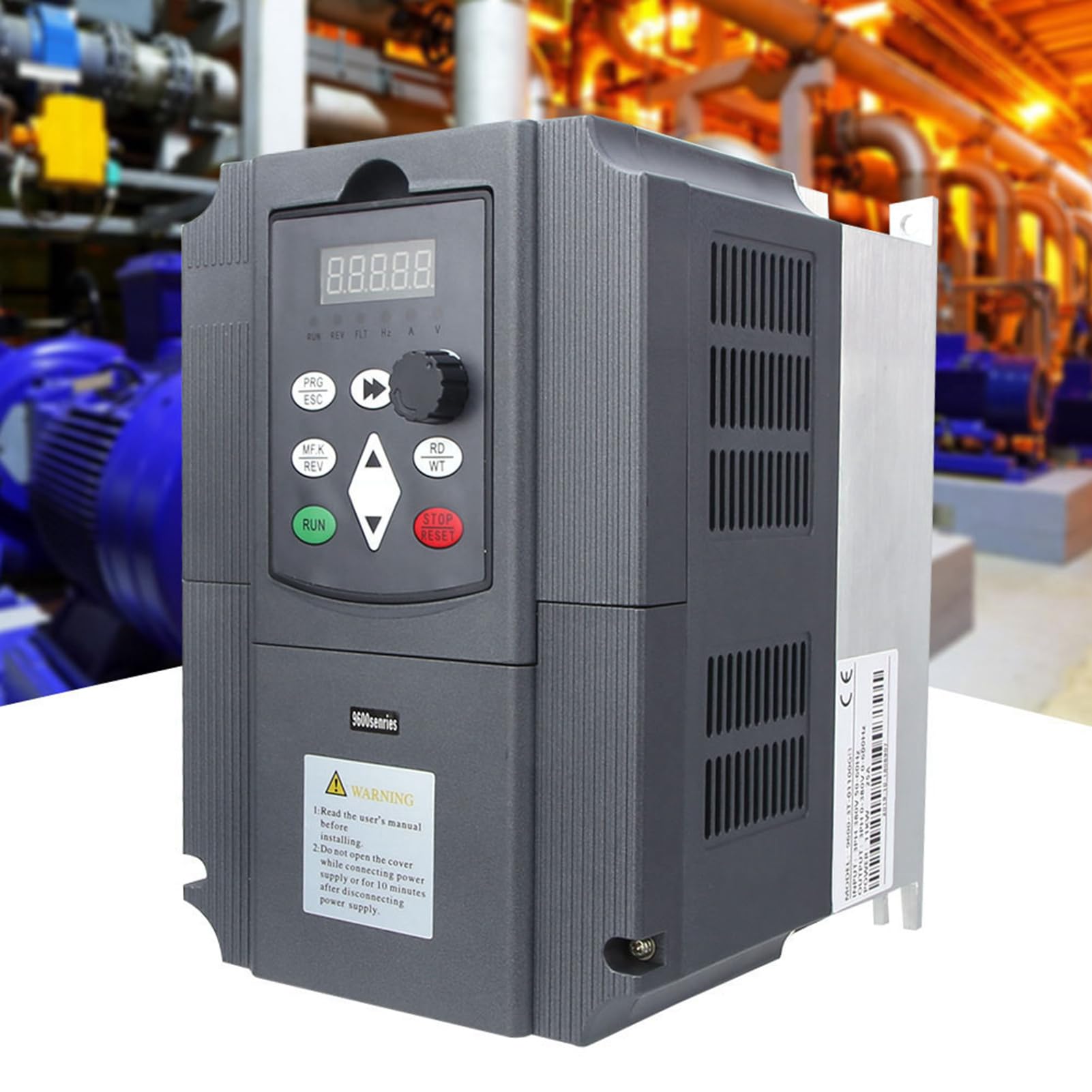 Fdit Variateur de Fréquence 11 KW 380 VAC Triphasé, Contrôle Vectoriel V/F, 0-600 Hz, 150x220x172 mm, pour Automatisation Industrielle