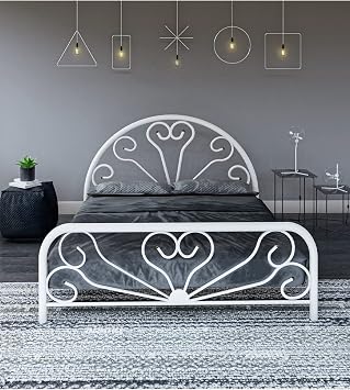 Gm 300 Baby White Double Metal Bed 160x200