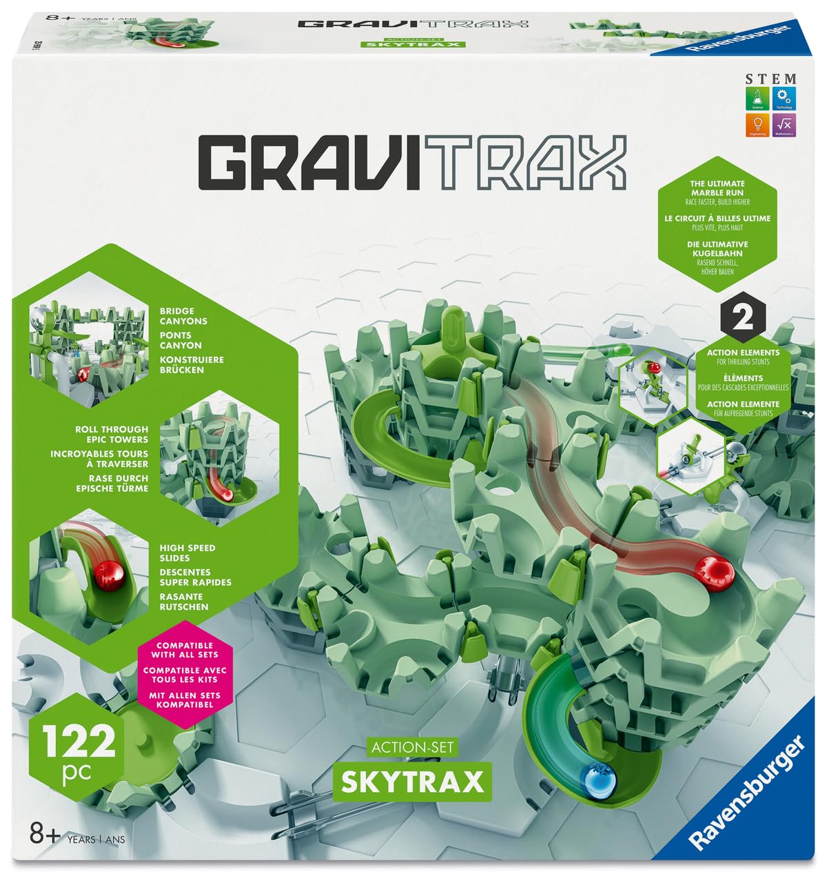 gravitrax skytrax - circuit de billes