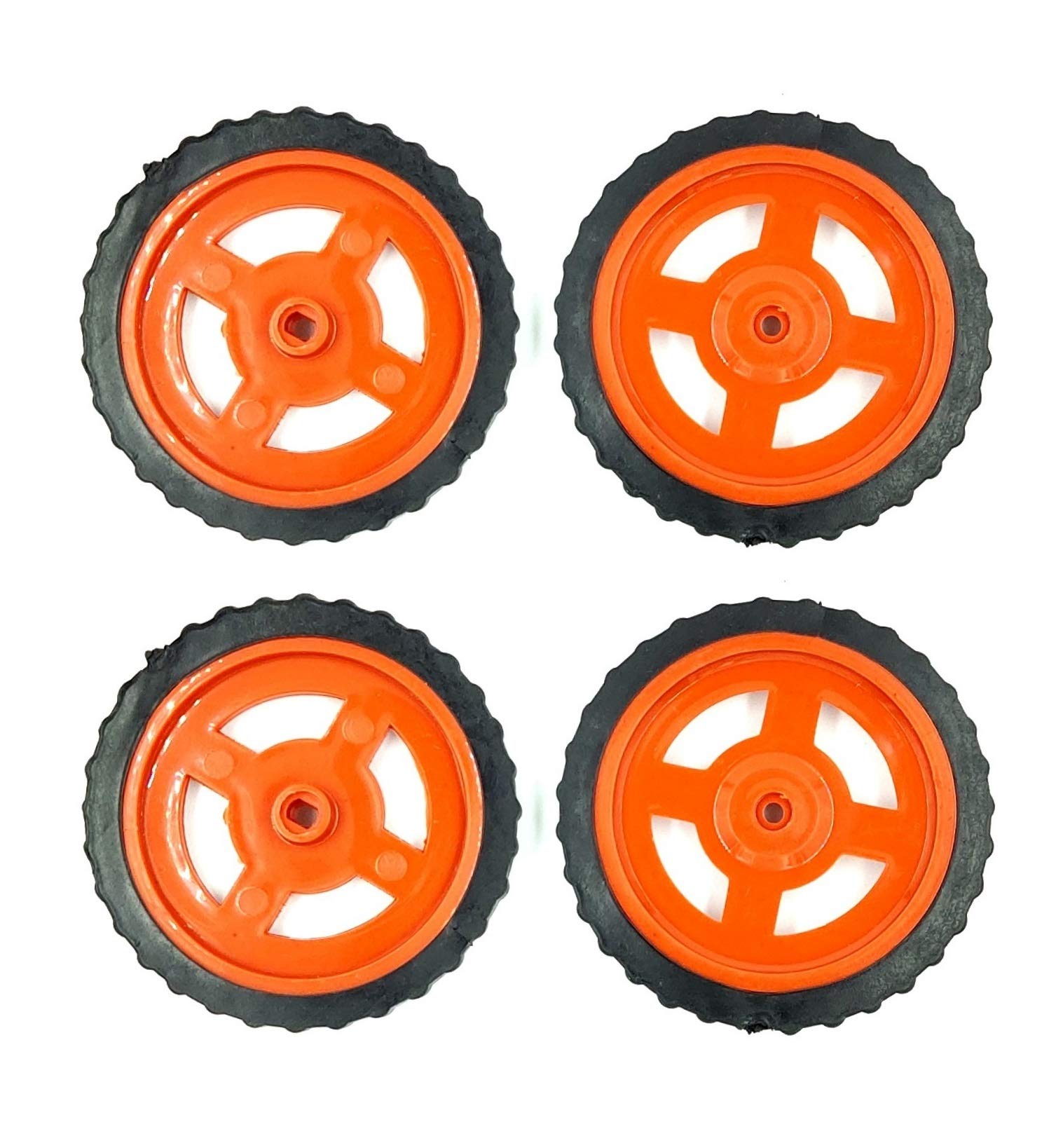 INVENTO 4Pcs Plastic Robotic Wheel Durable Rubber Tire Wheel 72mm x 8mm for Bo Dc Motor DC Geared Motor (B07YMR2B3L) Amazon Price History, Amazon Price Tracker