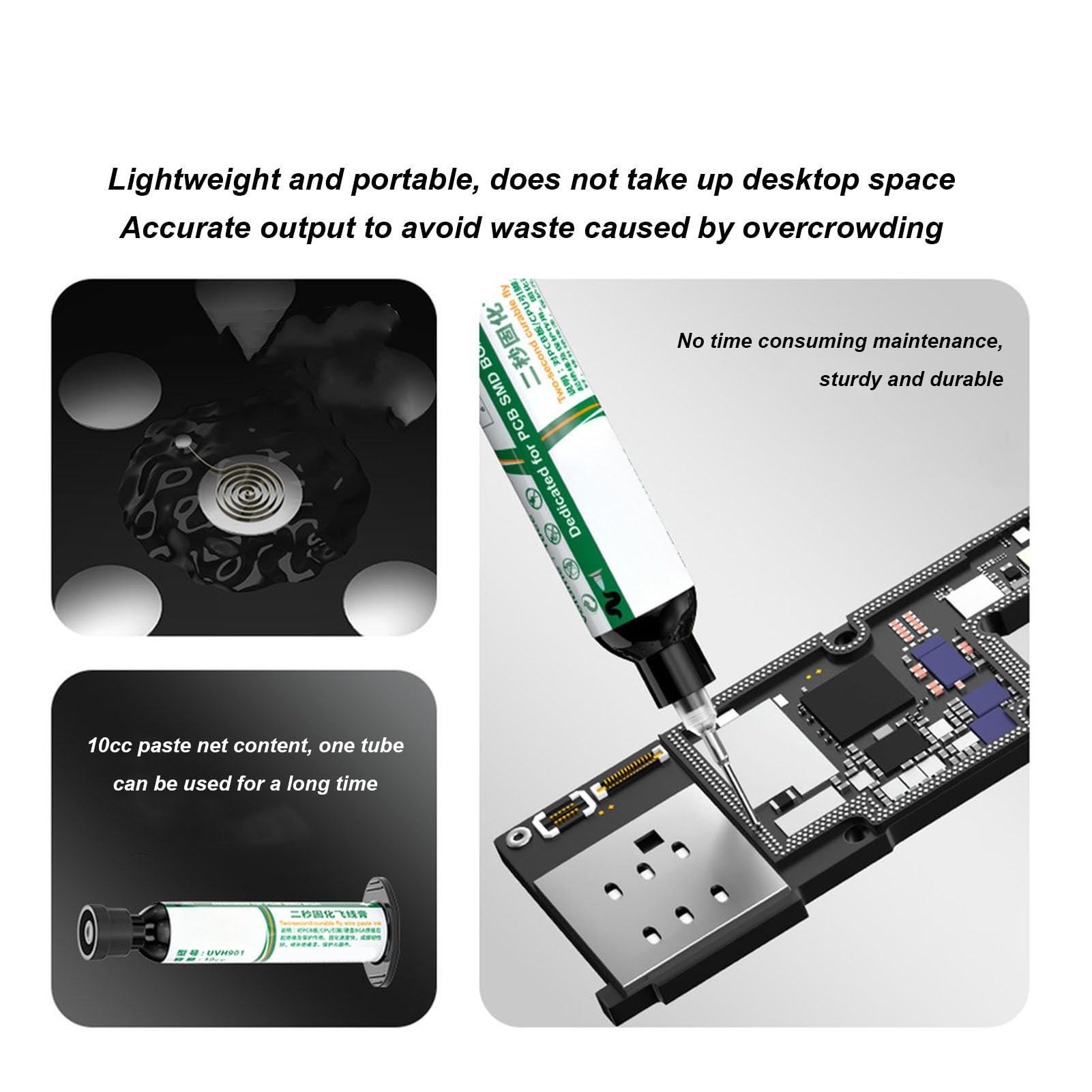 Curable Solder Mask Ink, Curable Solder Mask 2 Pieces Solder Protector (Milky White)