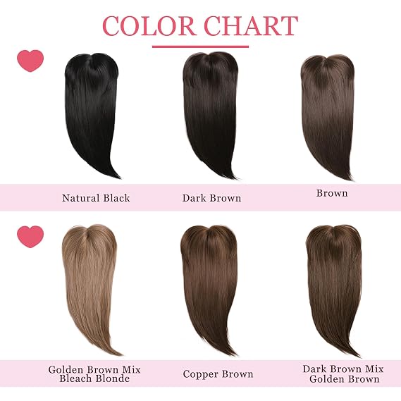 Toppers Hair Pieces for Women Long Straight Top Hair Pieces 24Inch