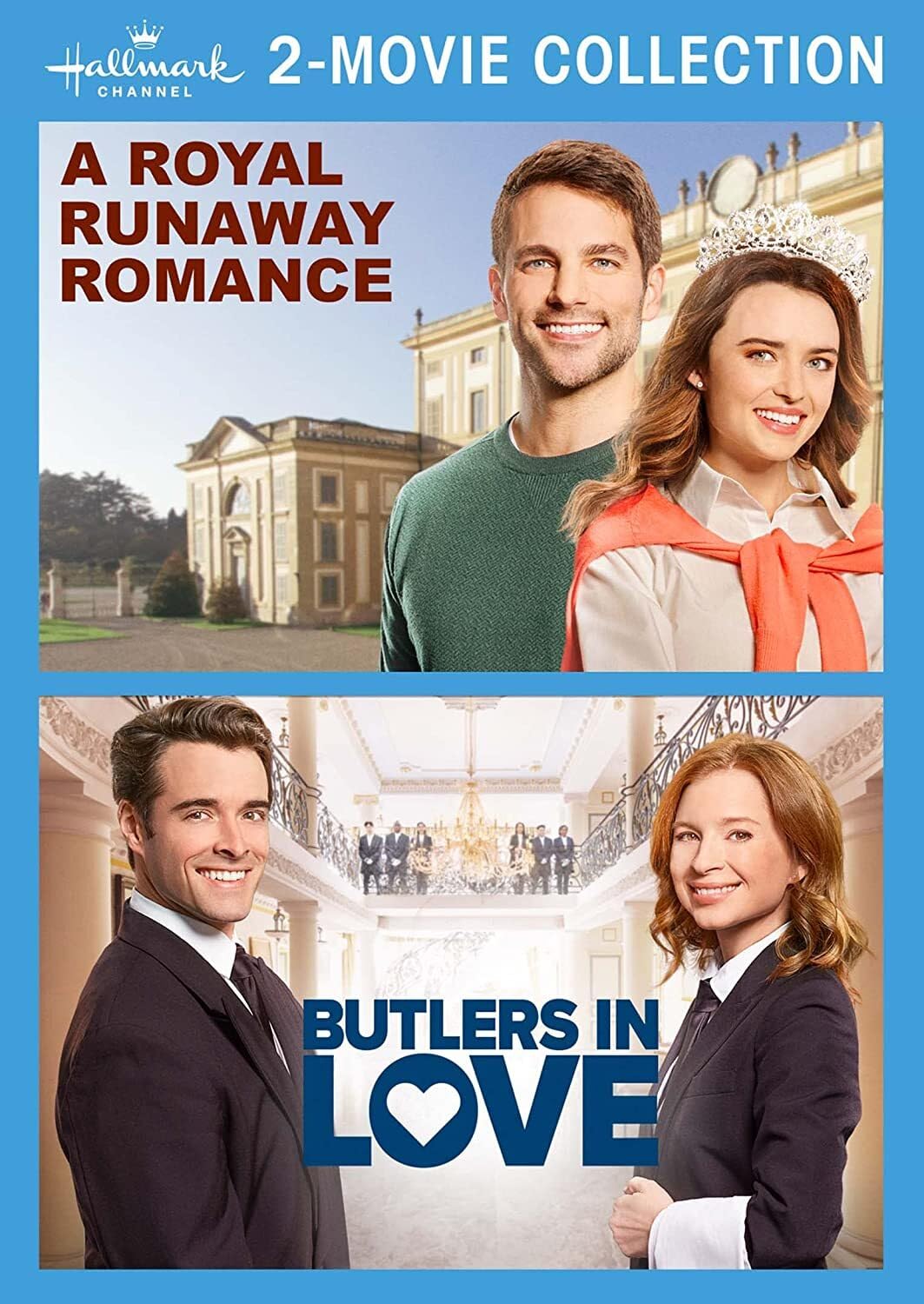 DVD A Royal Runaway Romance y Butlers in Love colección Hallmark