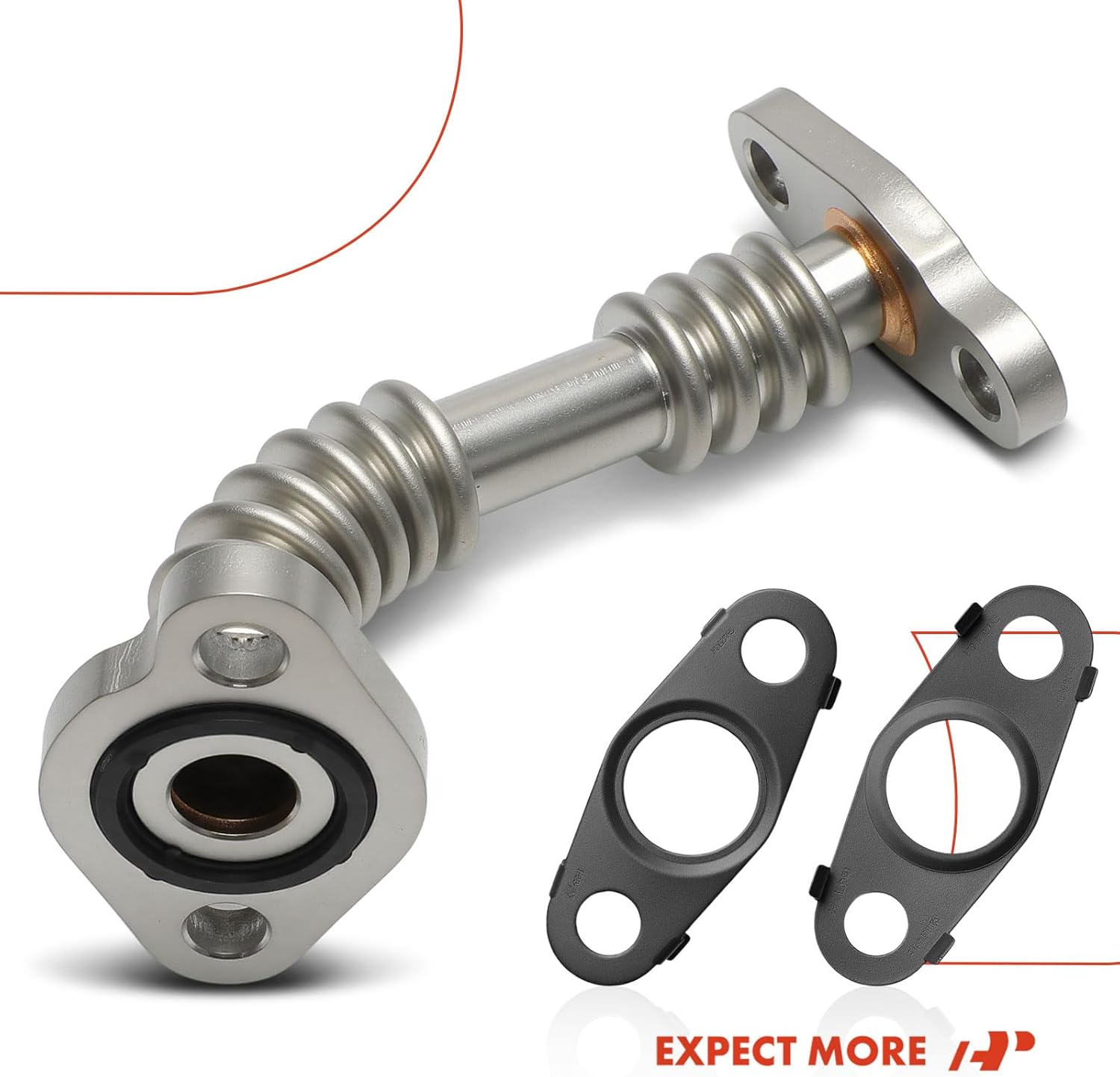 A-Premium Turbocharger Oil Return Line Compatible with Ford Escape 2016, Fusion 2016 & Lincoln MKZ 2015-2016, MKC 2016, 2.0L