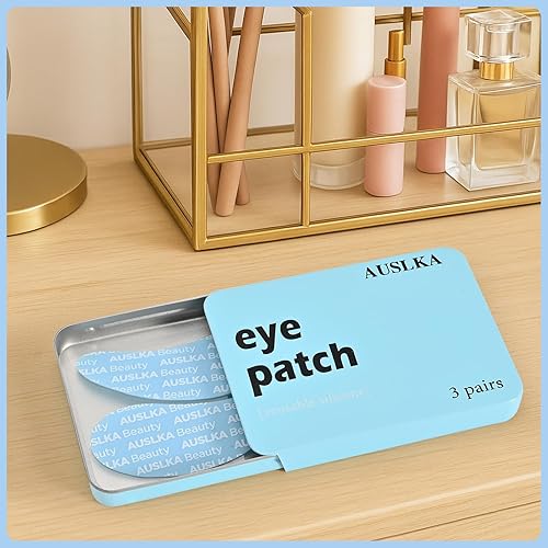 Miniatura 7 de AUSLKA Parches reutilizables para debajo de los ojos 3 pares, máscaras reutilizables de silicona, parches reutilizables para arrugas de ojos,