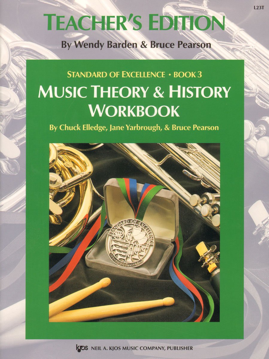 L23T - Music Theory & History Workbook Book 3 - Standard of Excellence - Teacher's Edition