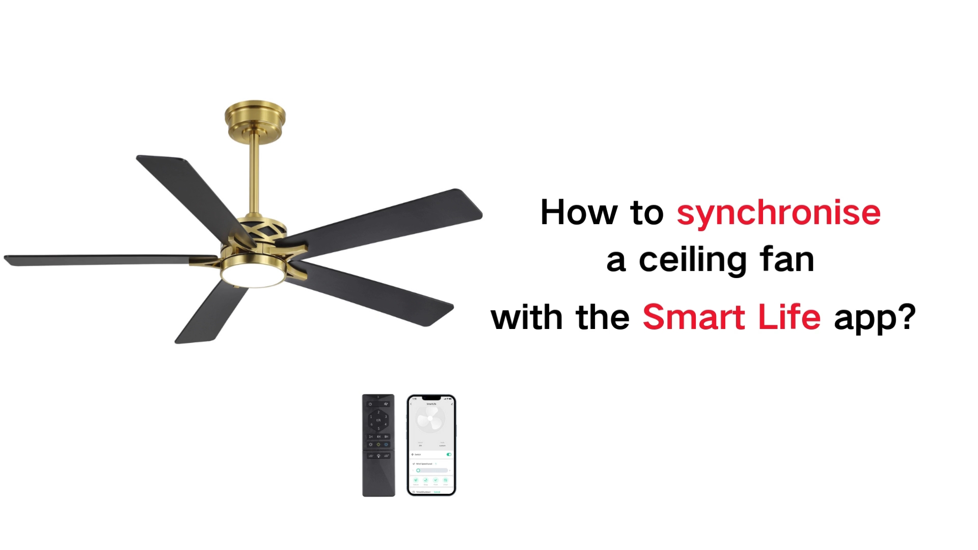 WINGBO 42 Inch Smart Ceiling Fan With Light - Alexa Google Compatible DC Motor