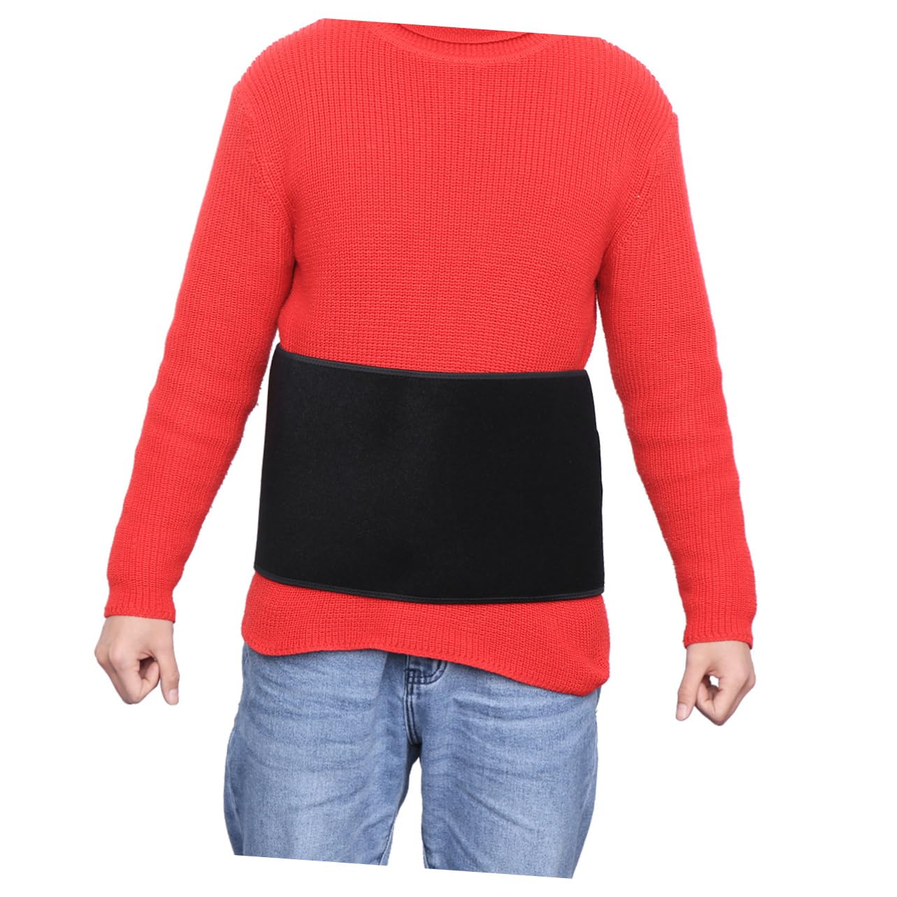 OUNONA Sports Waist Supporter Breathable Elastic Back Strap for Men Women S Black for Lumbar Support