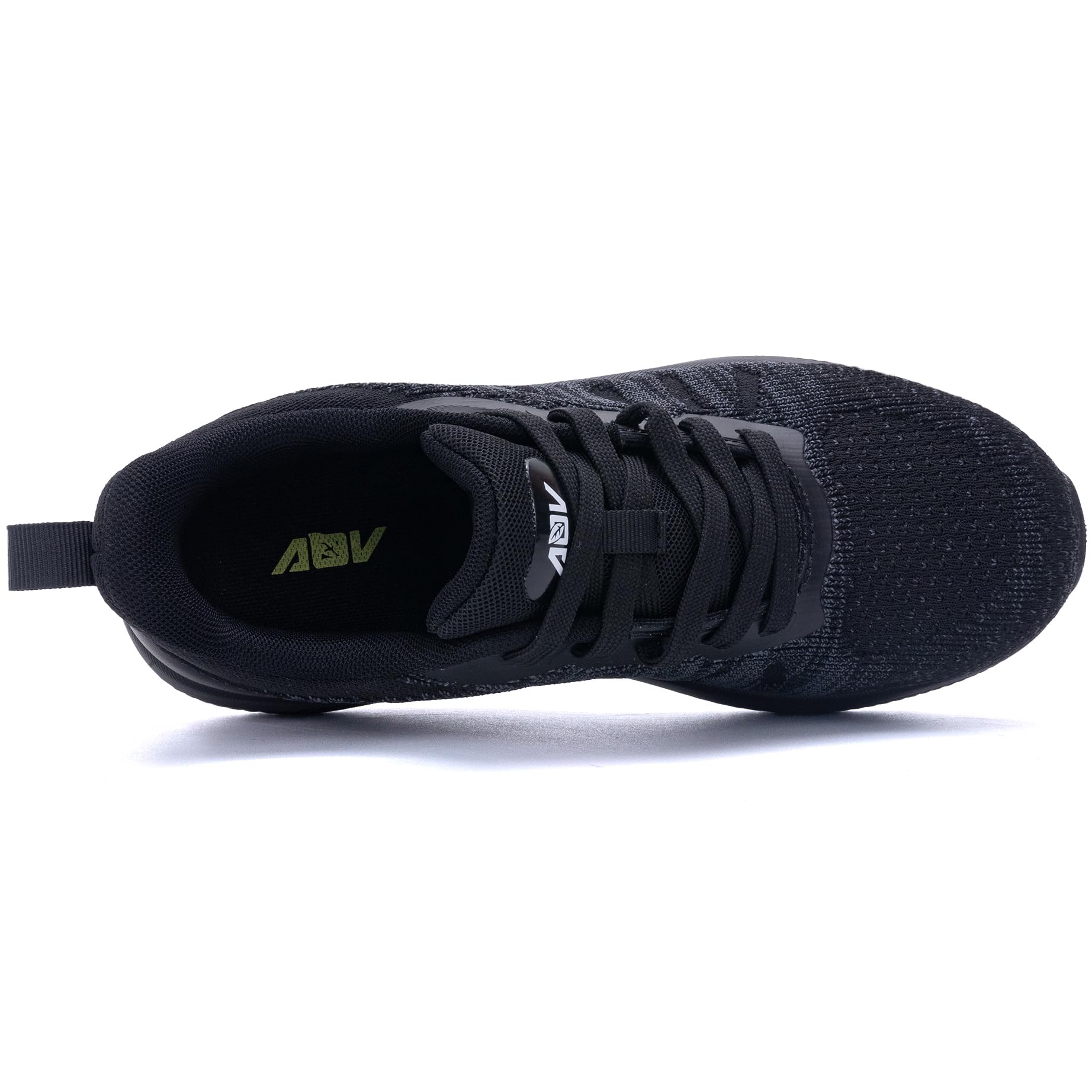 Quseek Scarpe ortopediche da donna, per fascite plantare, sperone calcaneare, scarpe da corsa, Nero , 38 EU