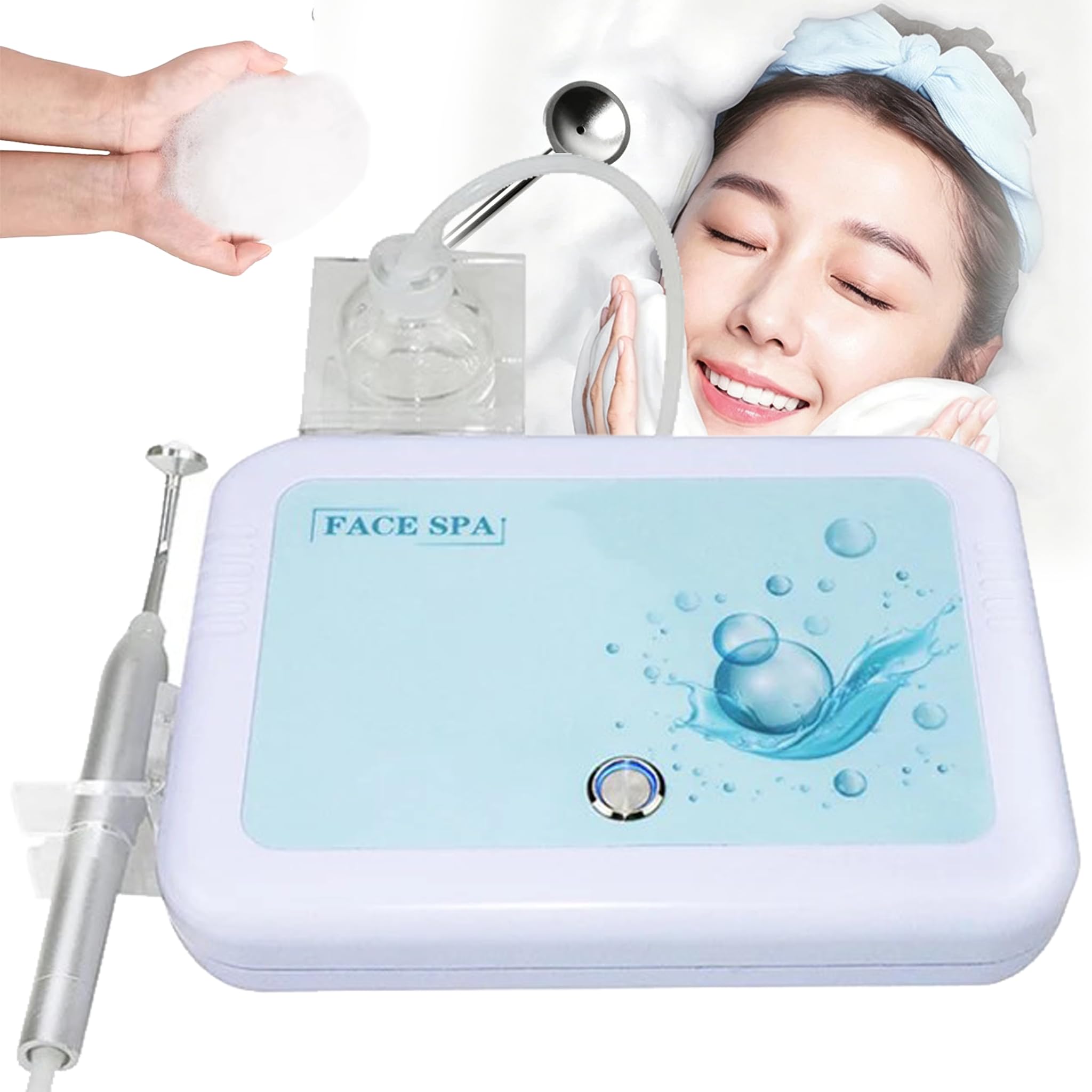 Appareil De Nettoyage du Visage à Bulles D'oxygène: Nettoyage en Profondeur, Blanchiment, Rajeunissement, Soin du Visage pour Spa, Salon De Beauté Et Usage Domestique
