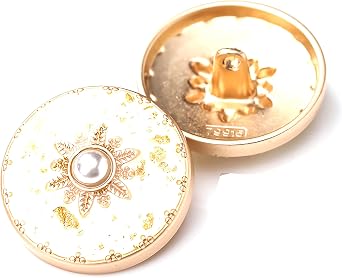 10 metal buttons sewing buttons, 18mm/0.71 inches, womens windbreaker decorative buttons, coat buttons hanging sand gold