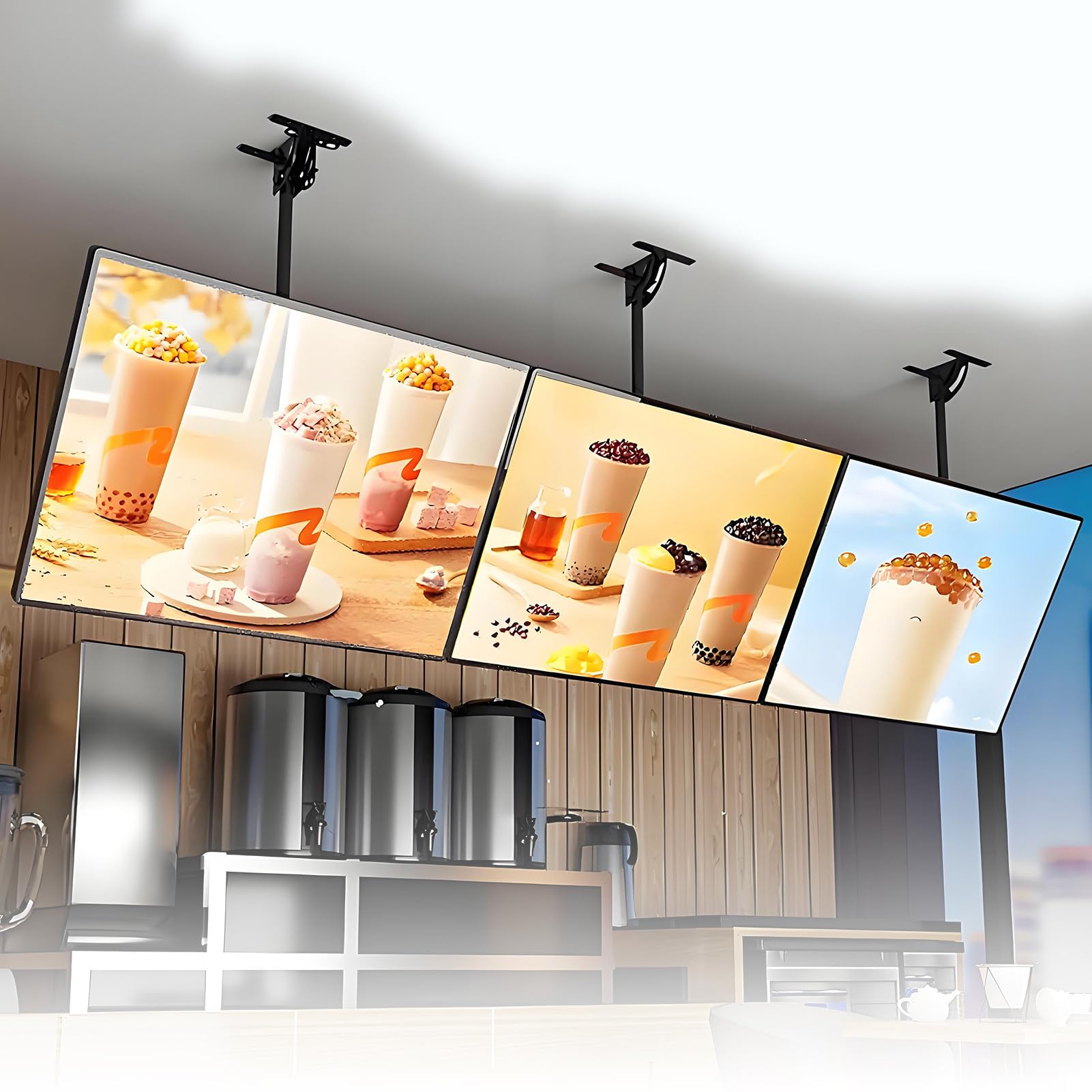 Wyświetlacz Led Light Box Z Panelem Szybkiej Wymiany, Ultracienka Rama Zatrzaskowa Do Oszczędzania Miejsca Na Reklamę I Prezentację Menu, 3 Szt.,3pcs
