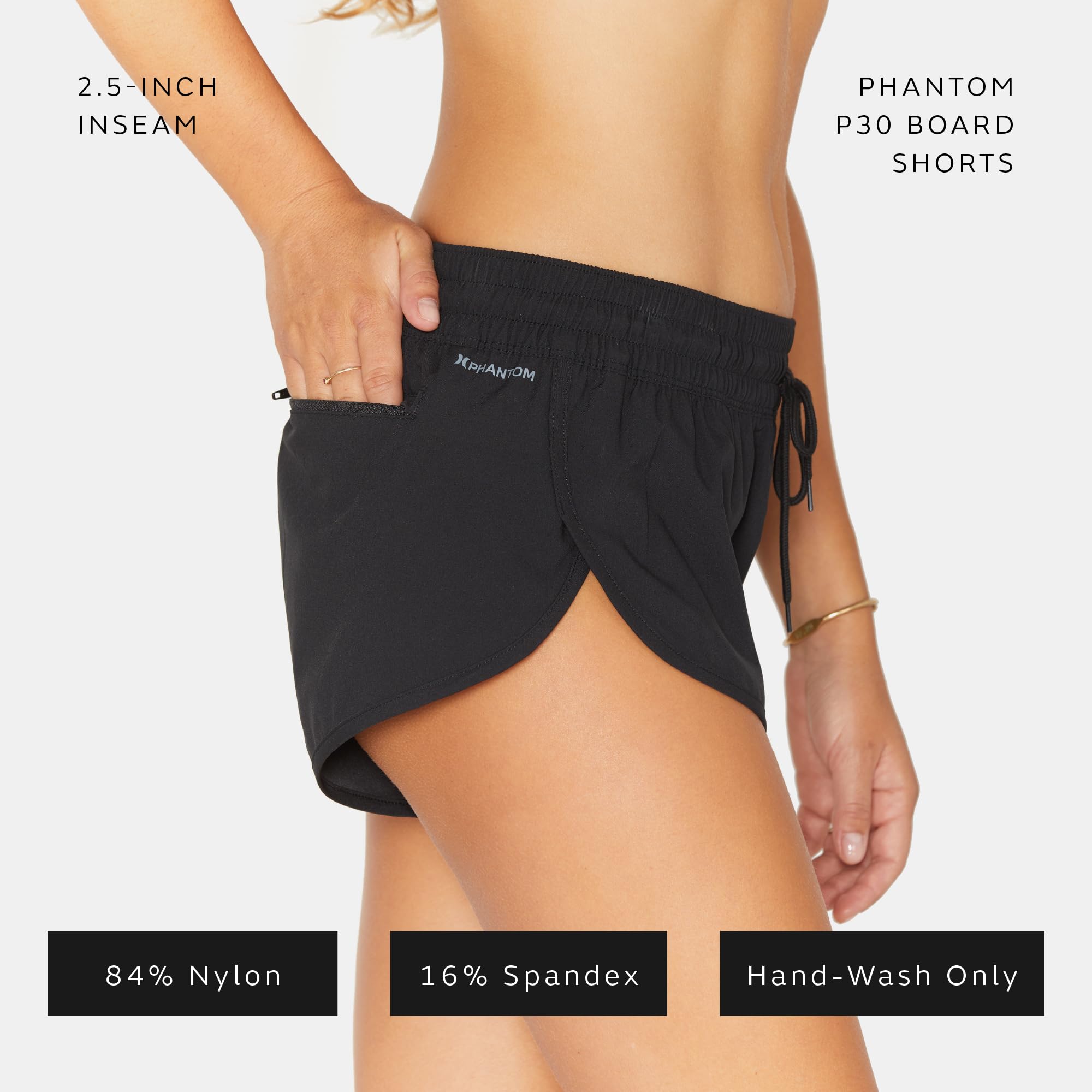 Hurley W Phantom Solid 2,5' Bds Bañador Mujer