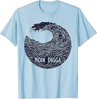 Moin Cooler Spruch I Hafen Anker See Meer Segeln T-Shirt