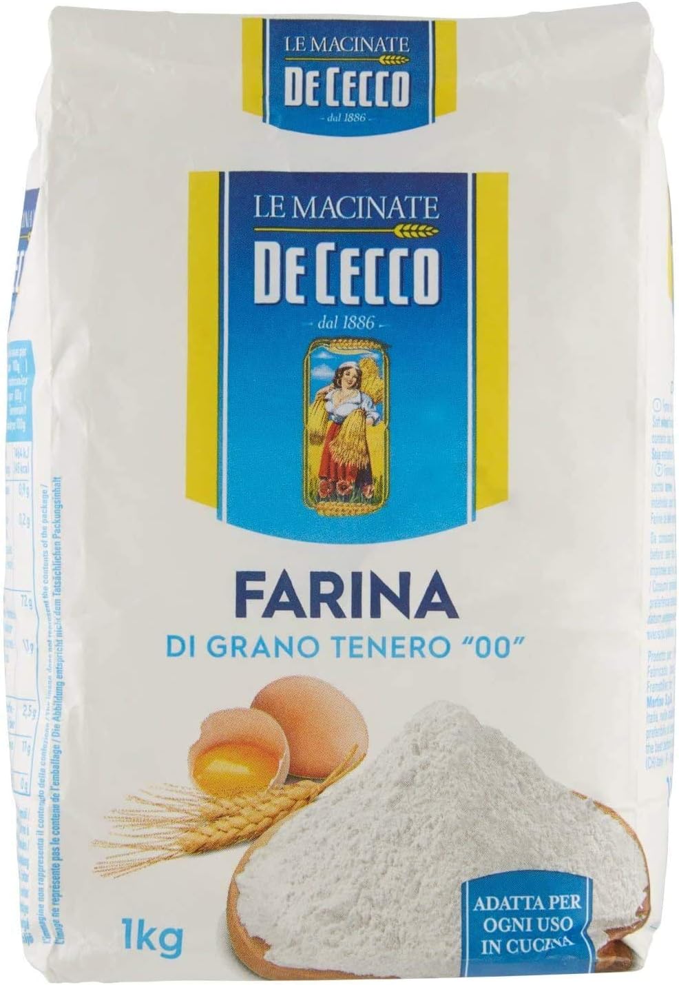 De Cecco 6x Tipo 0 Cm Farina Di Grano 1kg Le Vostre Esigenze Cottura Amazon It Alimentari E Cura Della Casa 